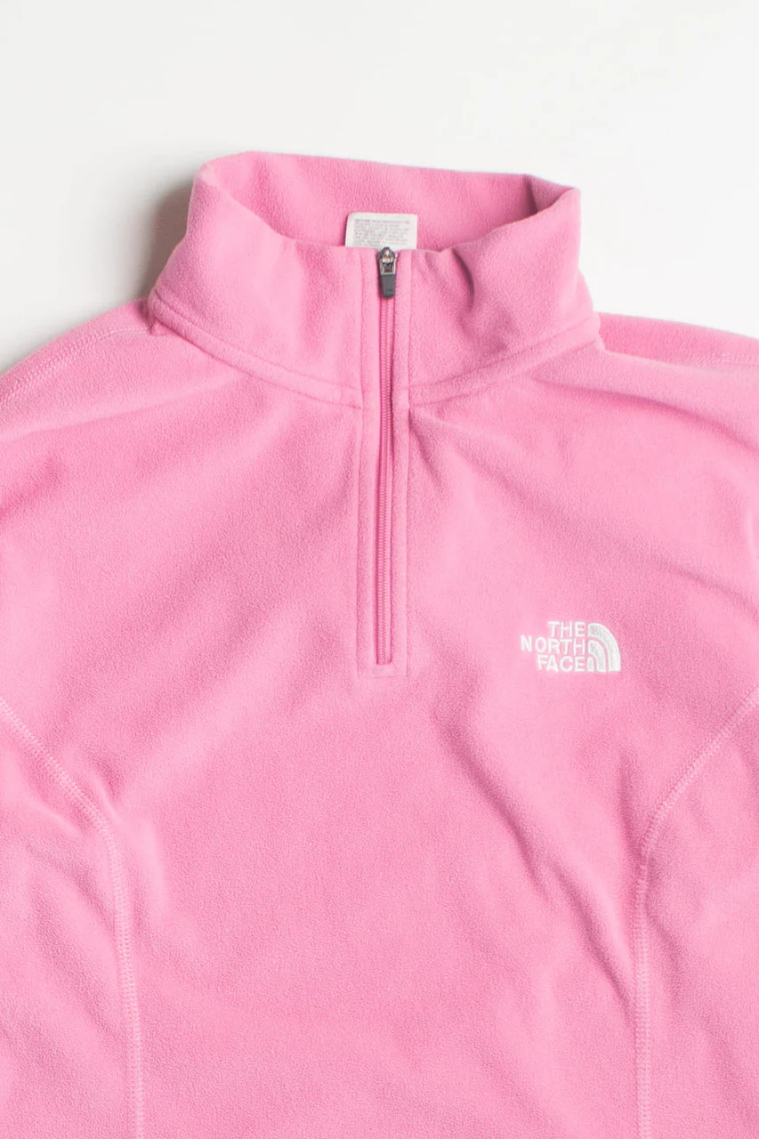 Pink North Face Quarter Zip Lightweight Jacket
