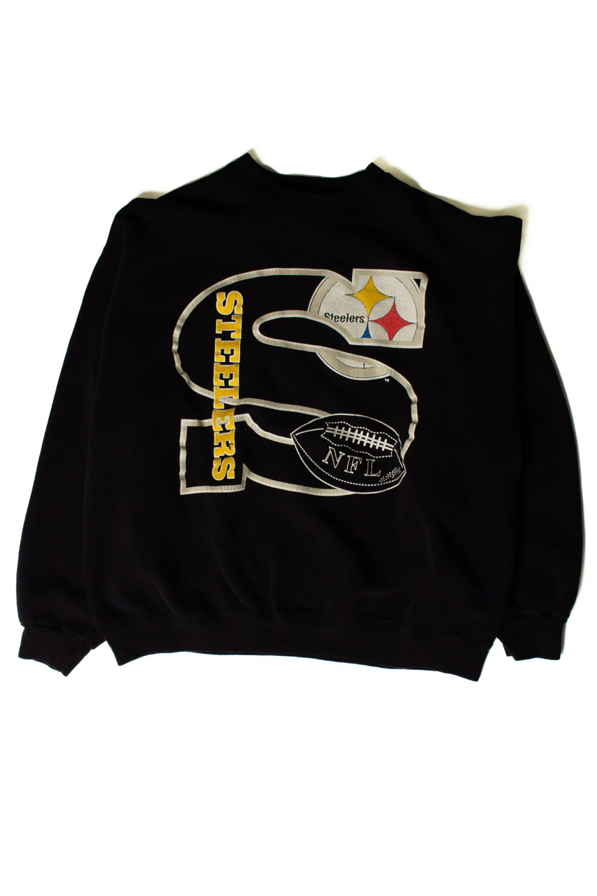 Pittsburgh Steelers Black Sweatshirt - Image 2