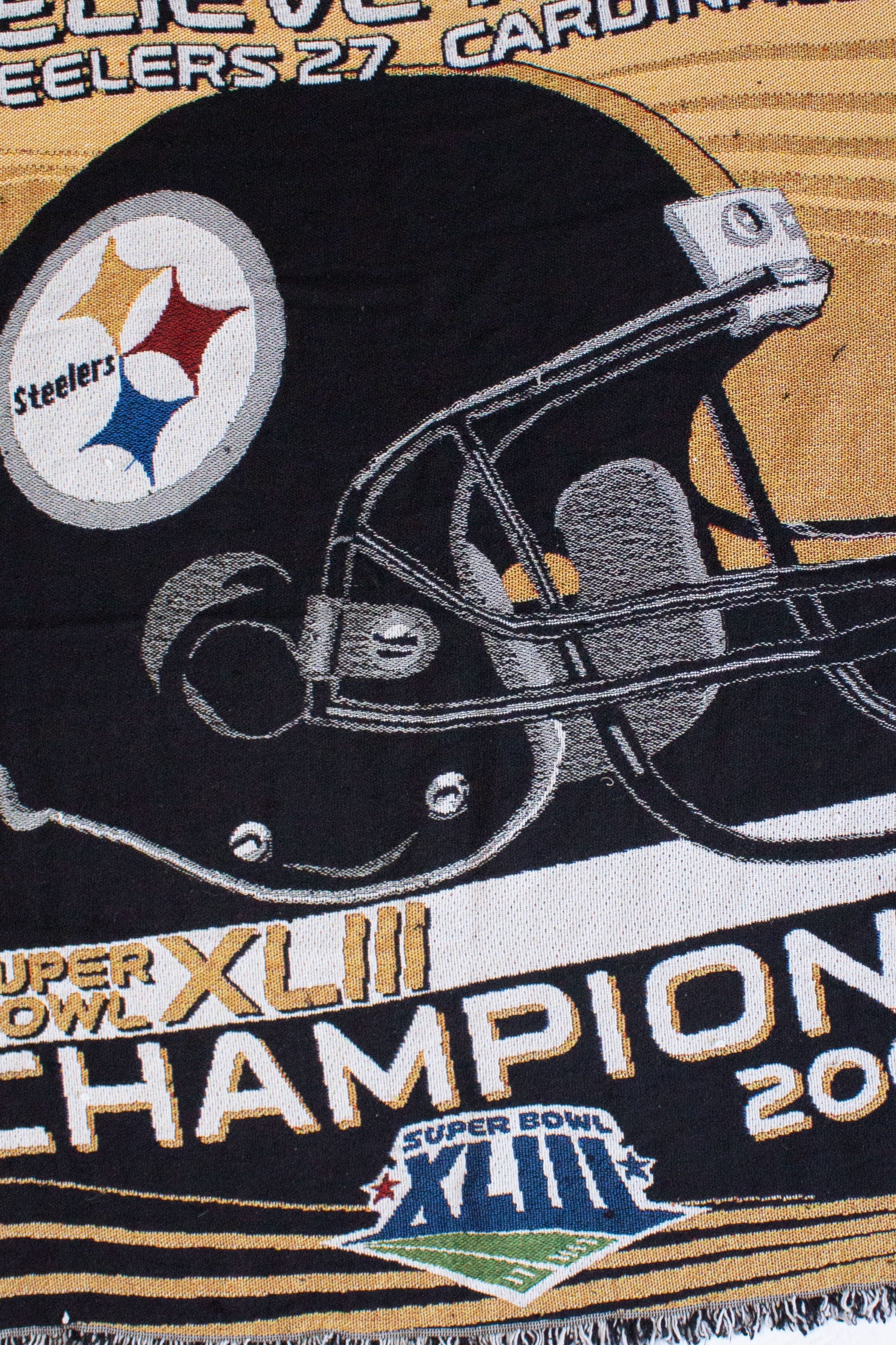 Pittsburgh Steelers Super Bowl XLIII Blanket (2000s) - Image 2