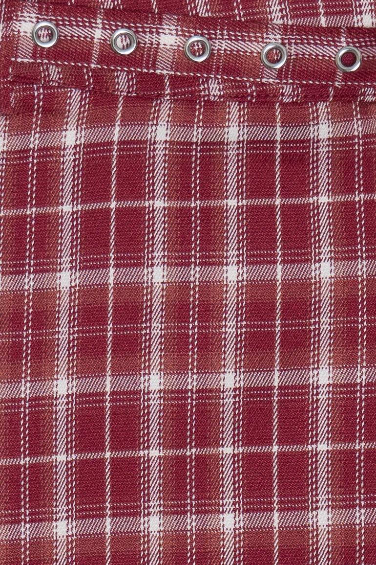 Plaid Belted Mini Skort - Image 15