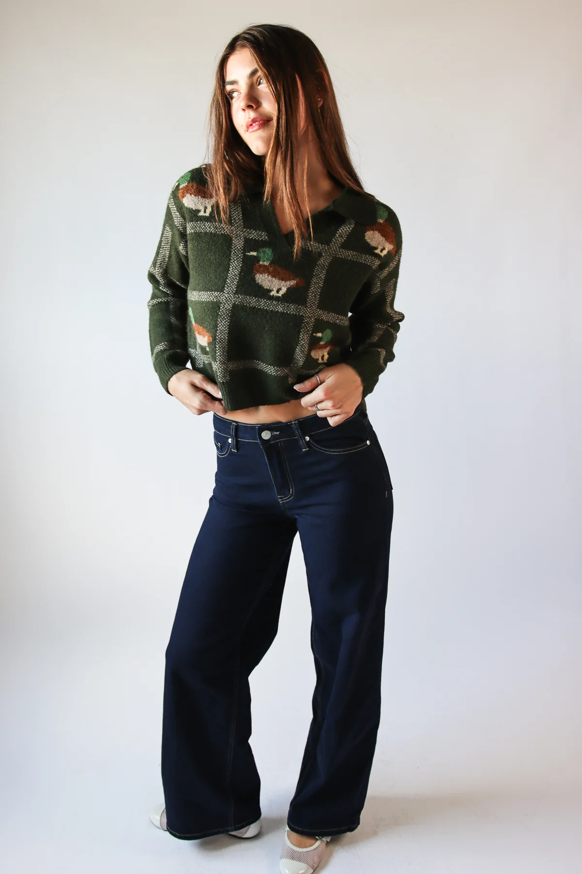 Plaid Mallard Sweater - Image 4