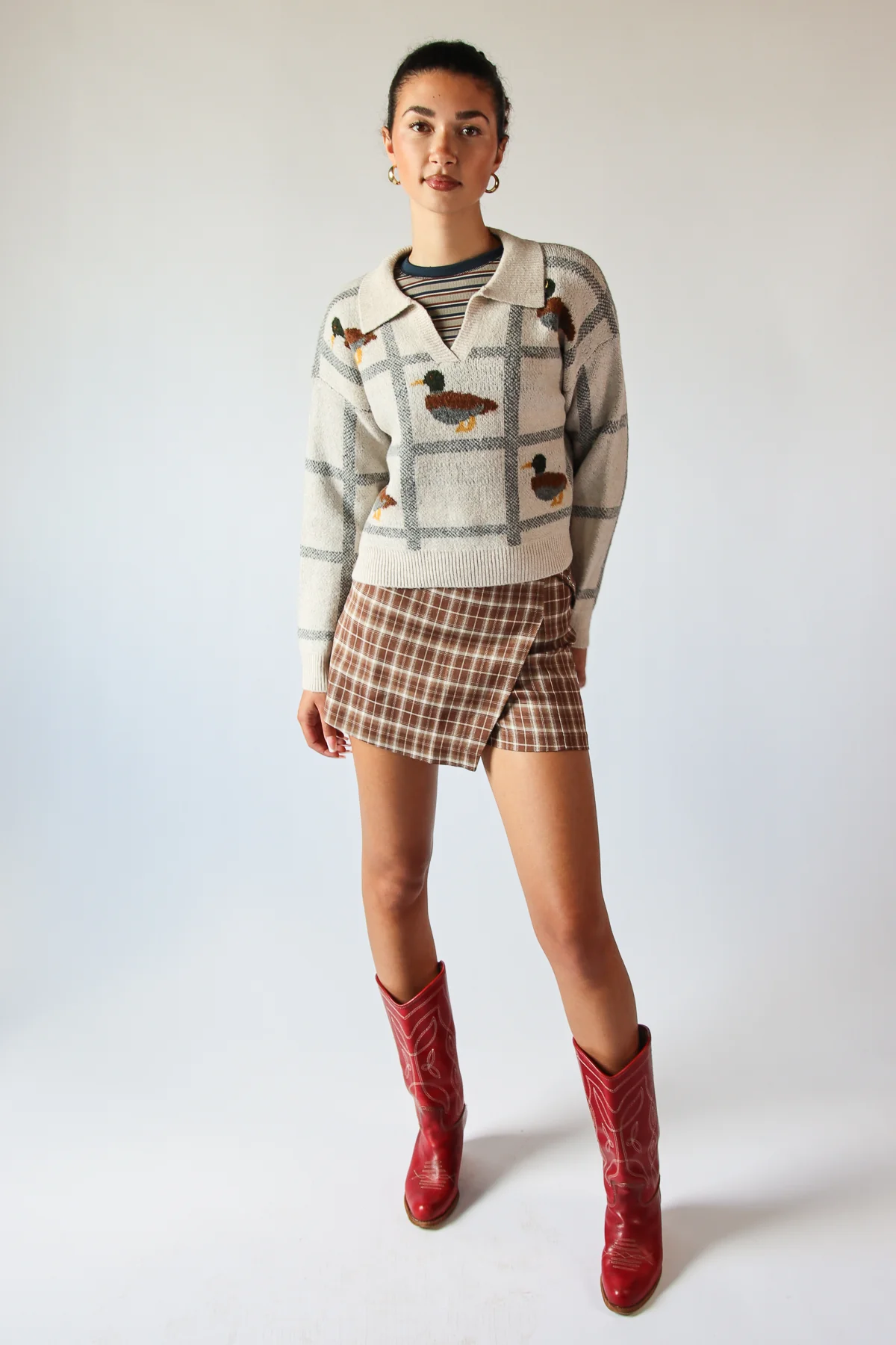 Plaid Mallard Sweater - Image 5