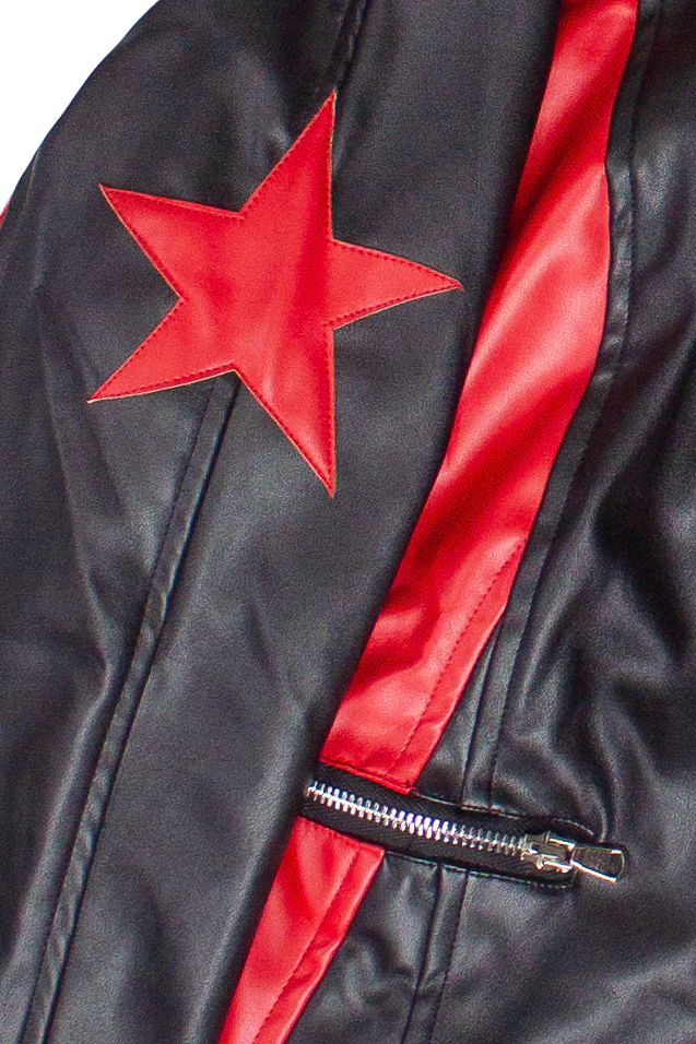Pleather Stars Moto Jacket - Image 23