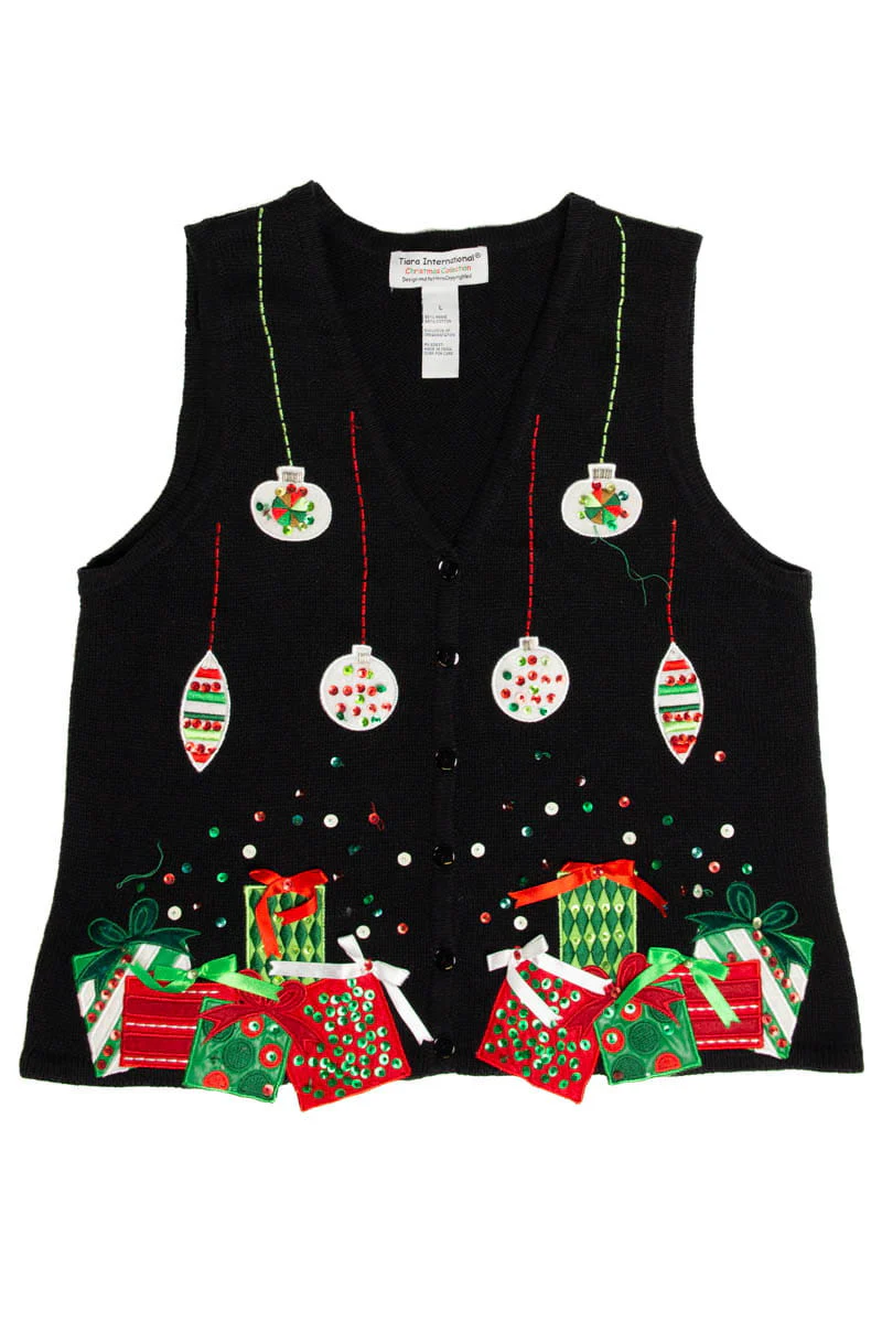 Presents & Ornaments Ugly Christmas Sweater Vest 62032 - Image 2