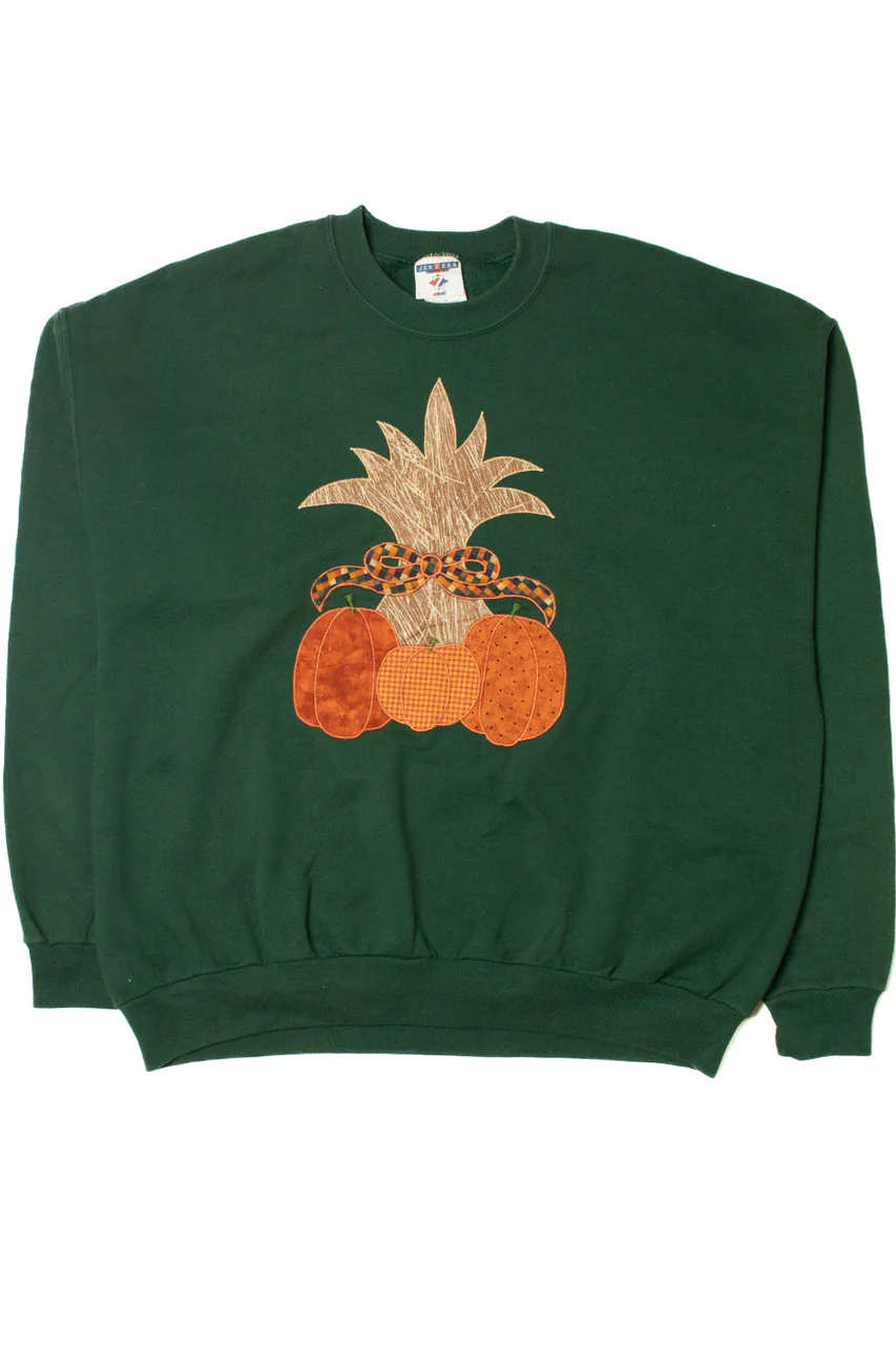 Vintage Pumpkin Harvest Halloween Sweatshirt - Image 2