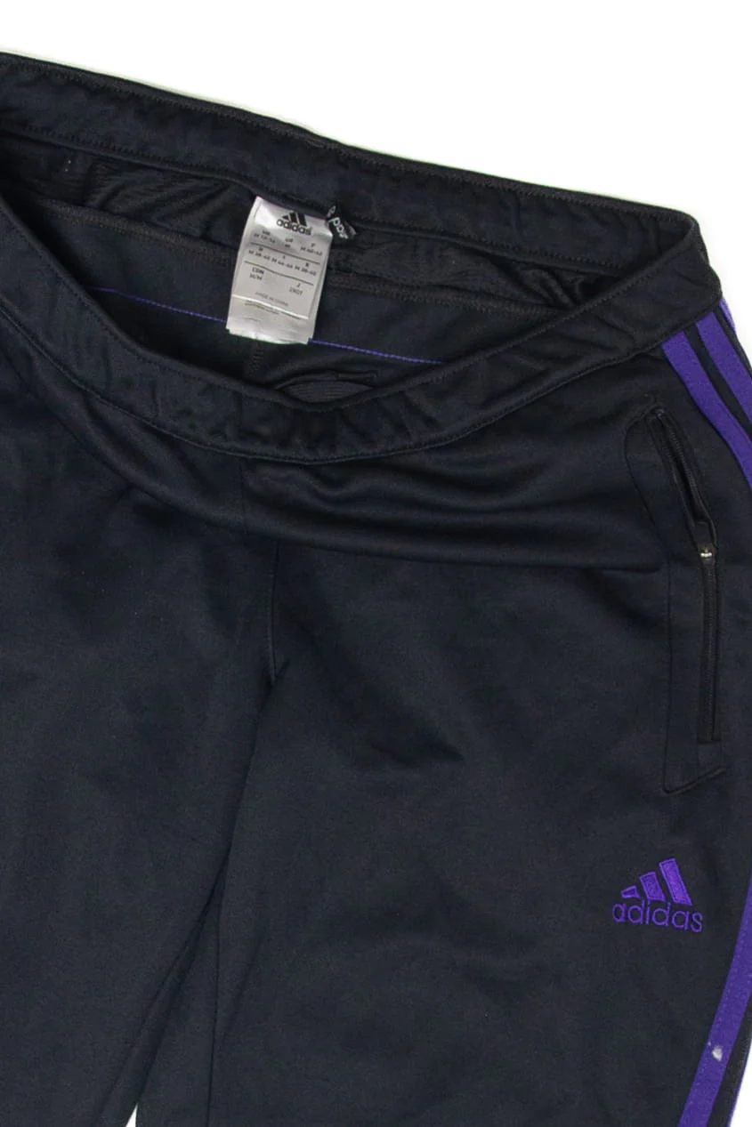 Recycled Adidas Purple Striped Track Pants (2010's) - Image 4