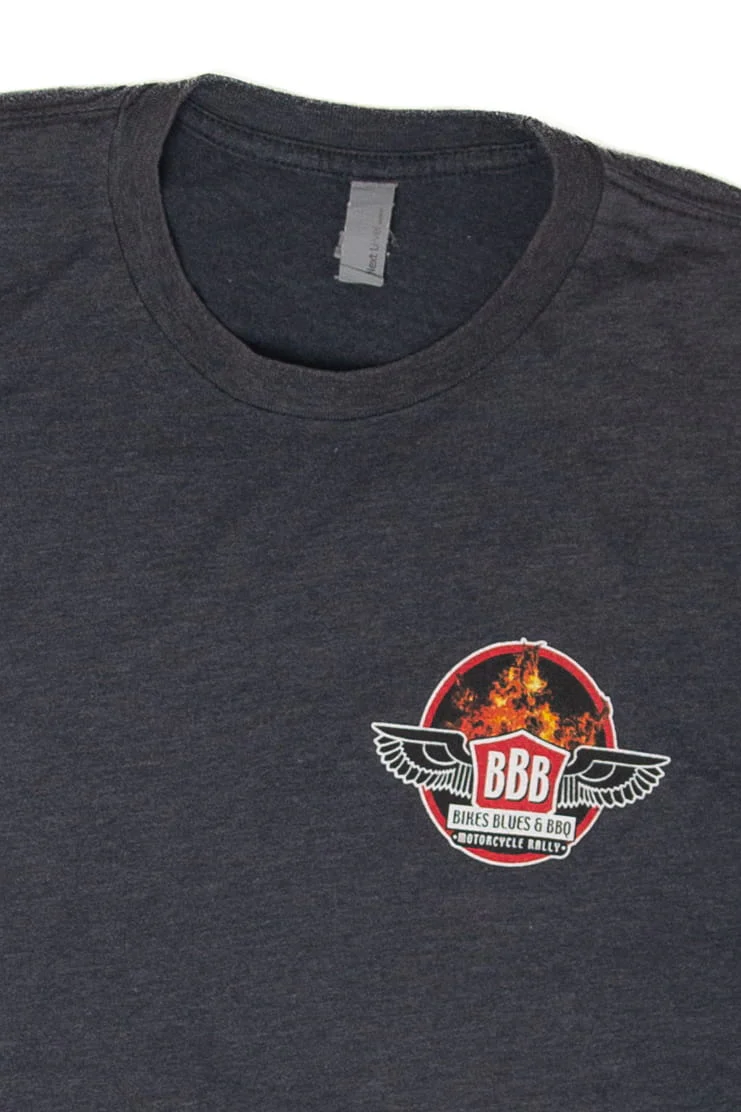 Recycled "Bikes Blues And Barbecue" Motorcycle Rally T-Shirt (2010s) - Image 3