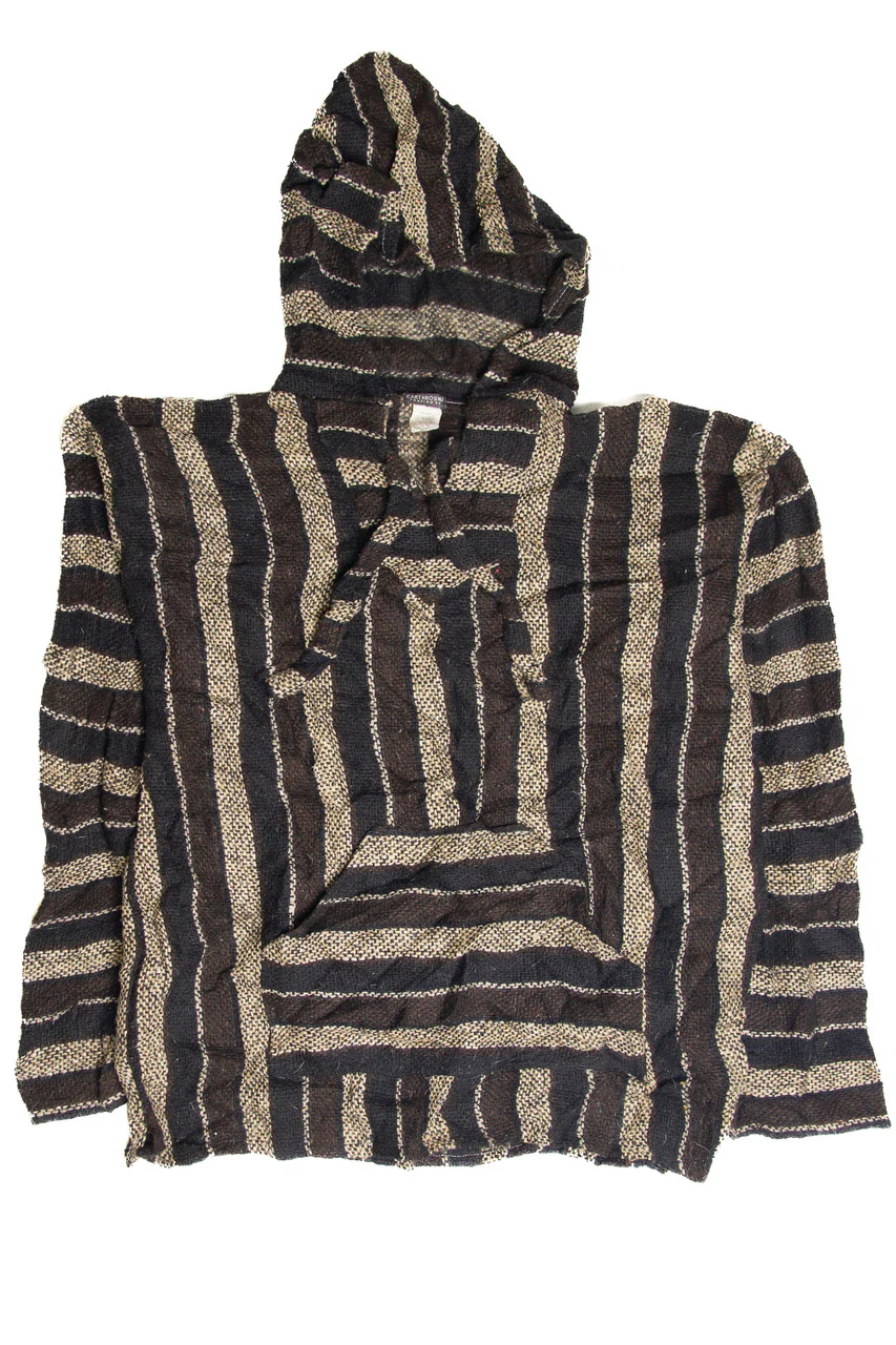 Recycled Black And Brown Baja Hoodie - Image 2