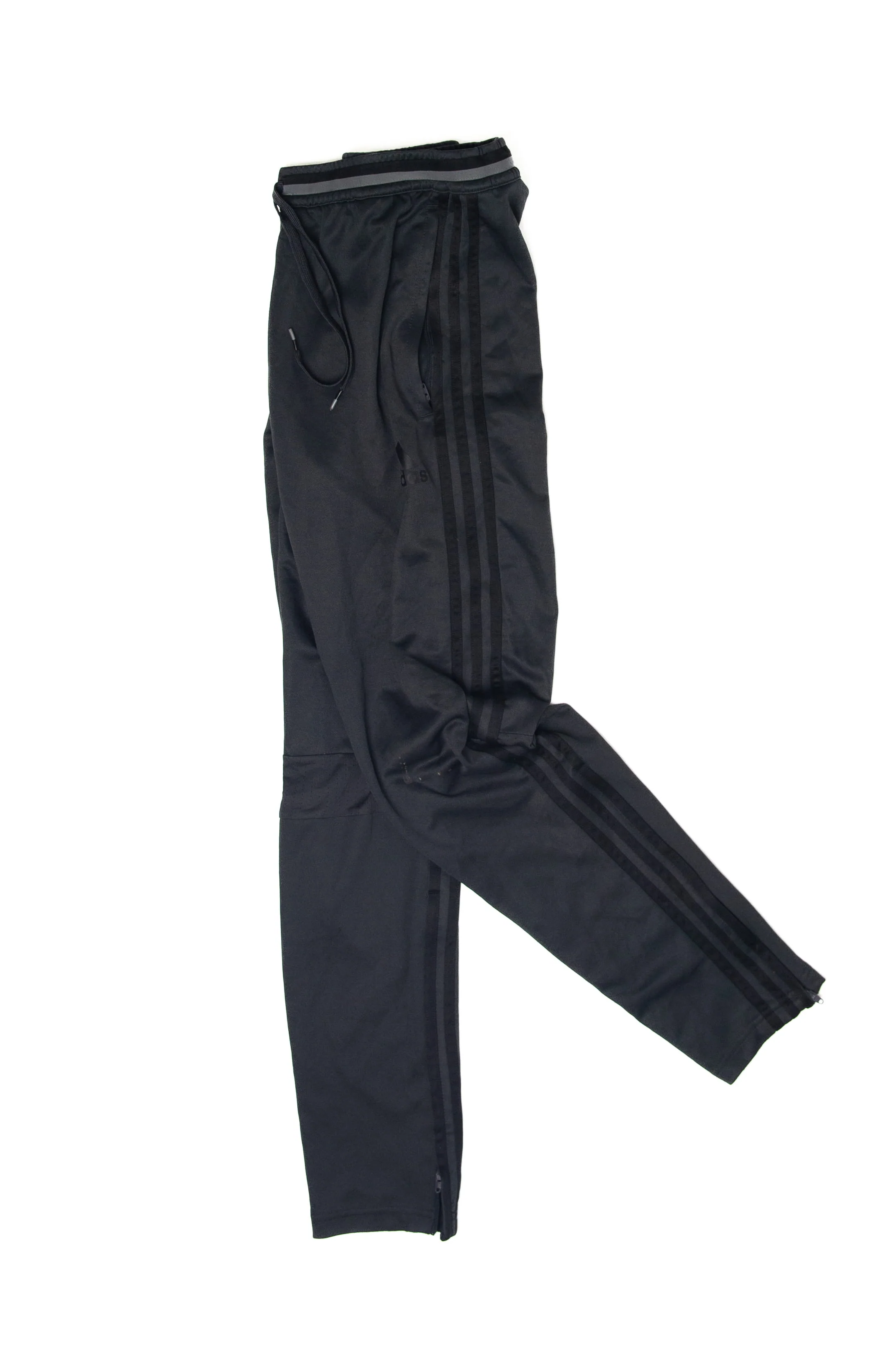 Recycled Dark Gray Adidas Track Pants (2010s) - Image 3