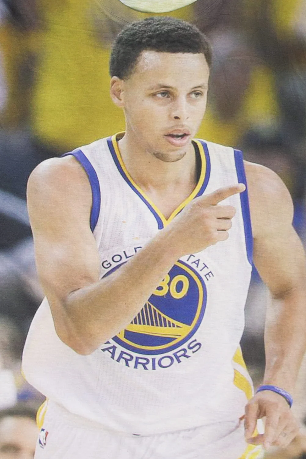 Recycled Golden State Warriors Stephen Curry Full Cover NBA T-Shirt - Image 2