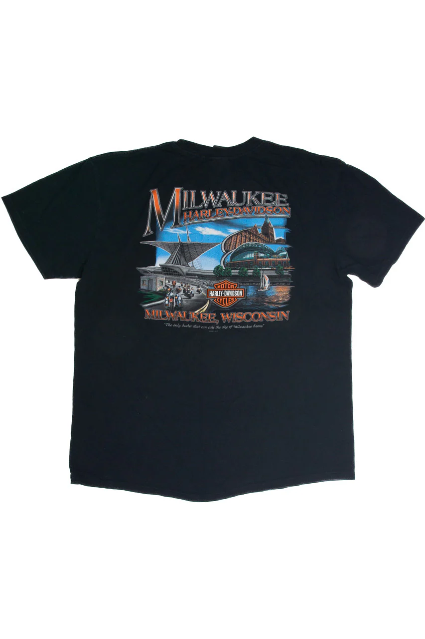 Recycled Harley Davidson 105 Years Milwaukee T-Shirt
