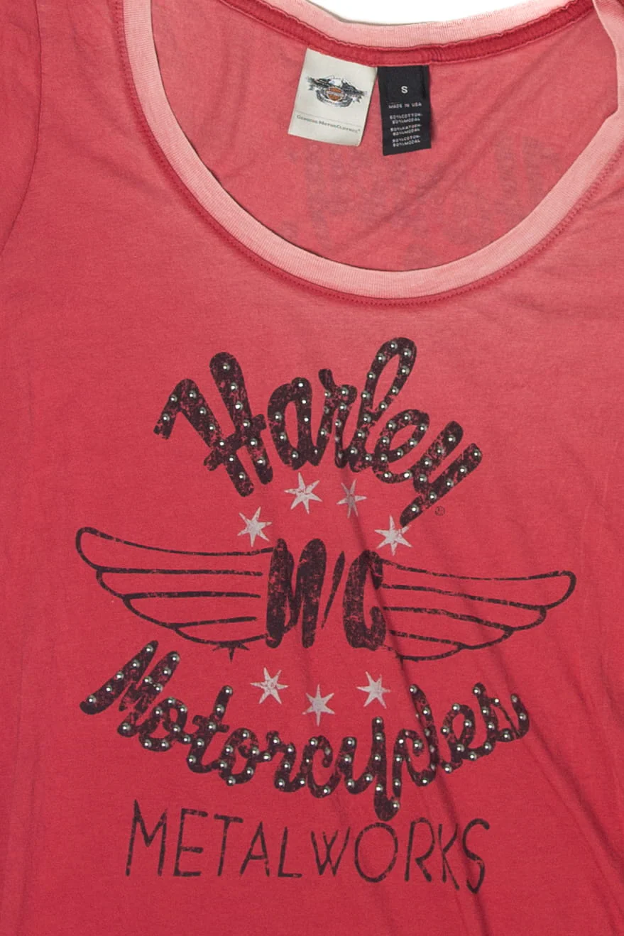 Recycled Harley Davidson Chrome + Metalworks T-Shirt - Image 3