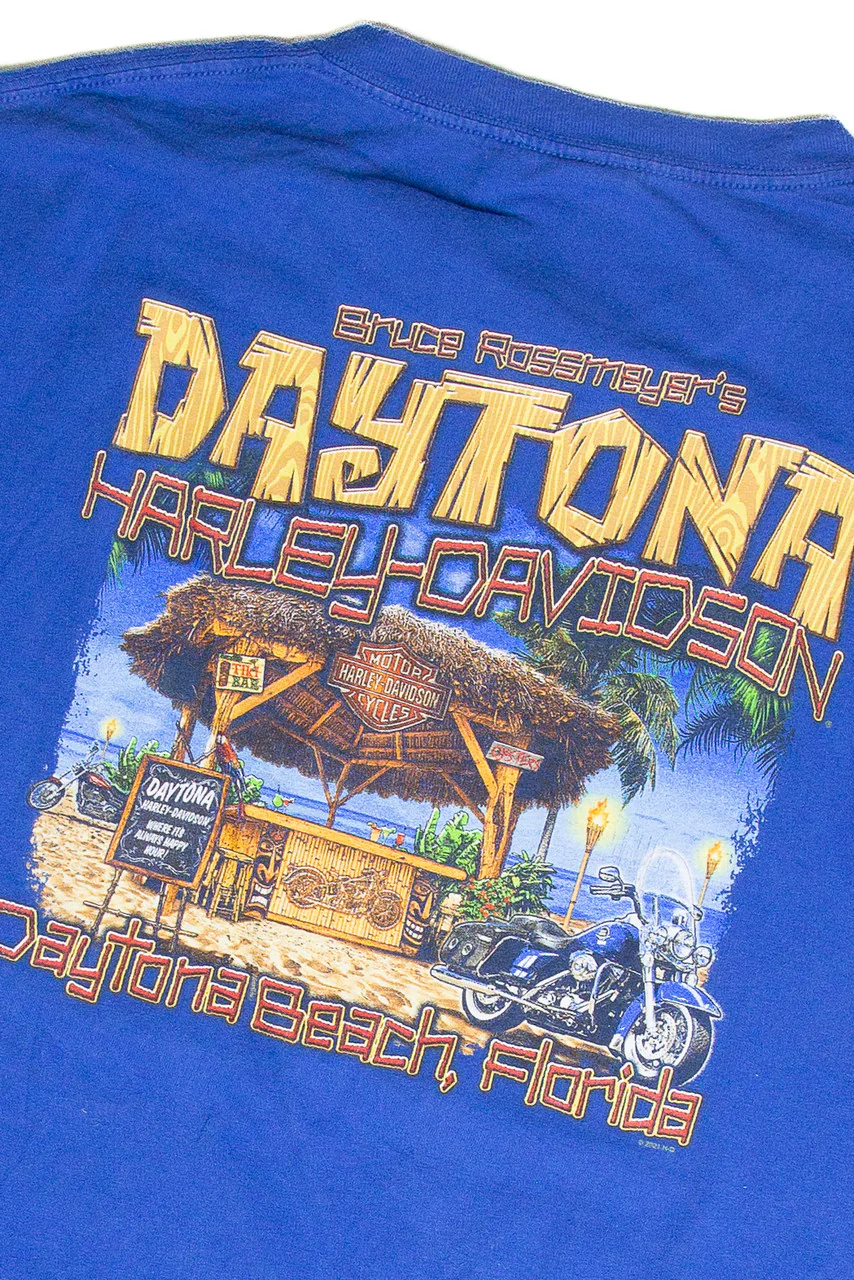 Recycled Harley Davidson Daytona Beach T-Shirt - Image 3