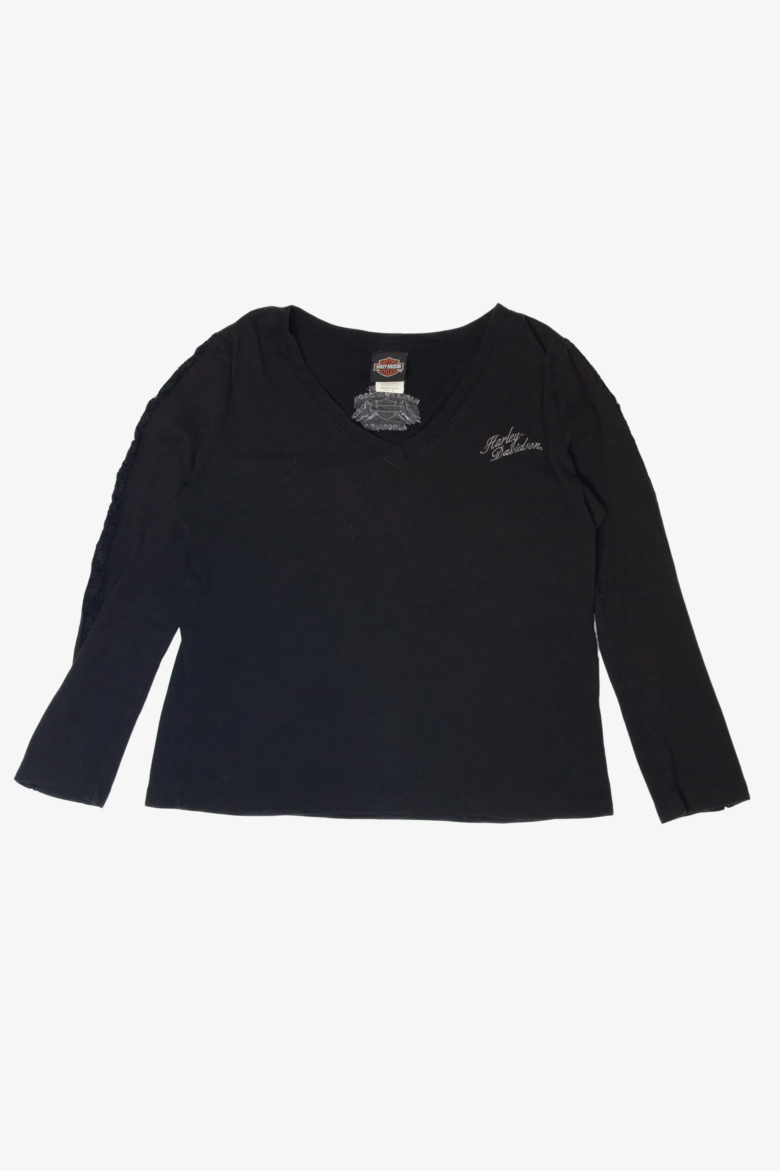 Recycled Harley Davidson Long Sleeve T-Shirt