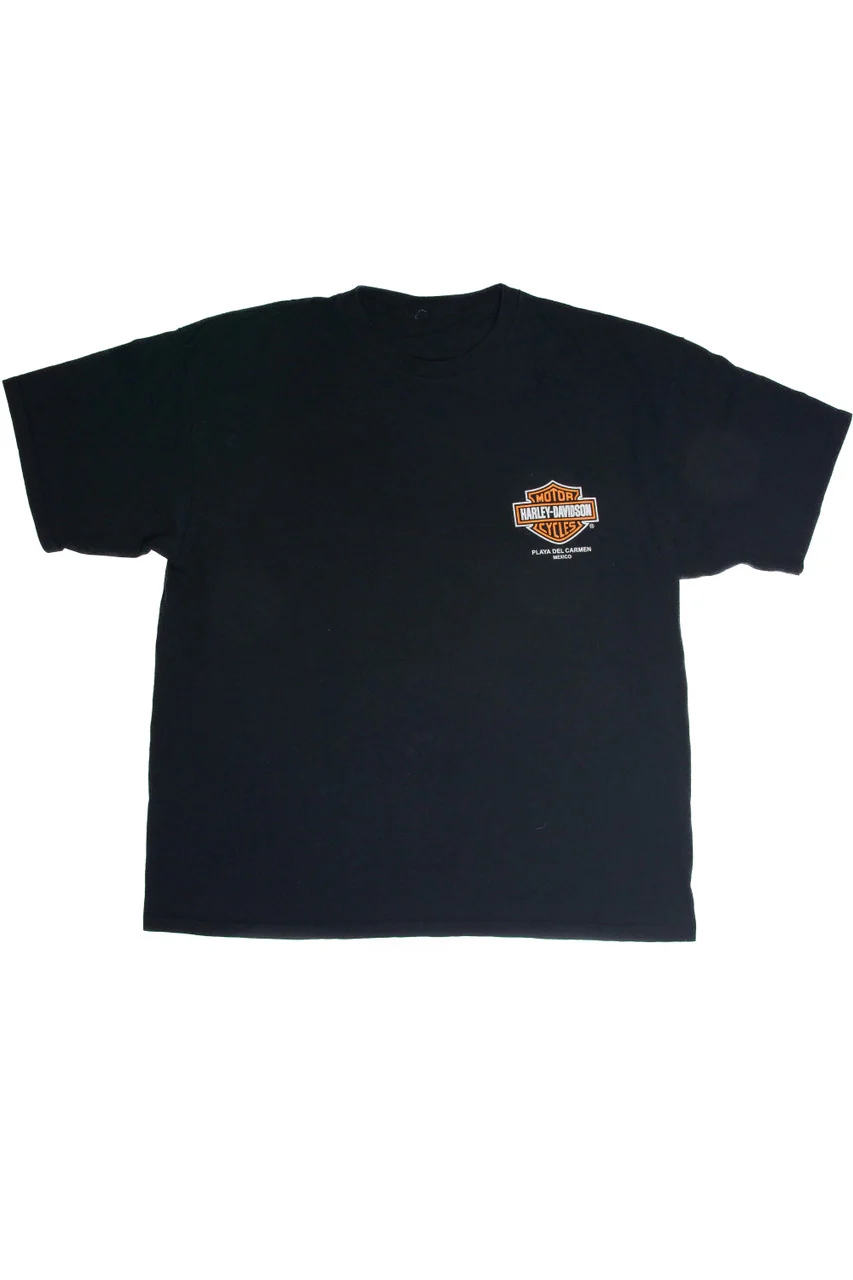 Recycled Harley Davidson Playa Del Carmen T-Shirt - Image 3