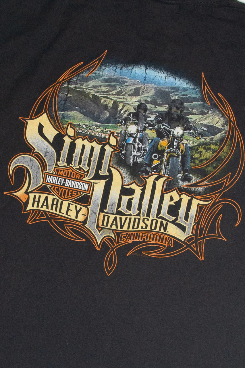 Recycled Harley Davidson Simi Valley 2011 T-Shirt - Image 2