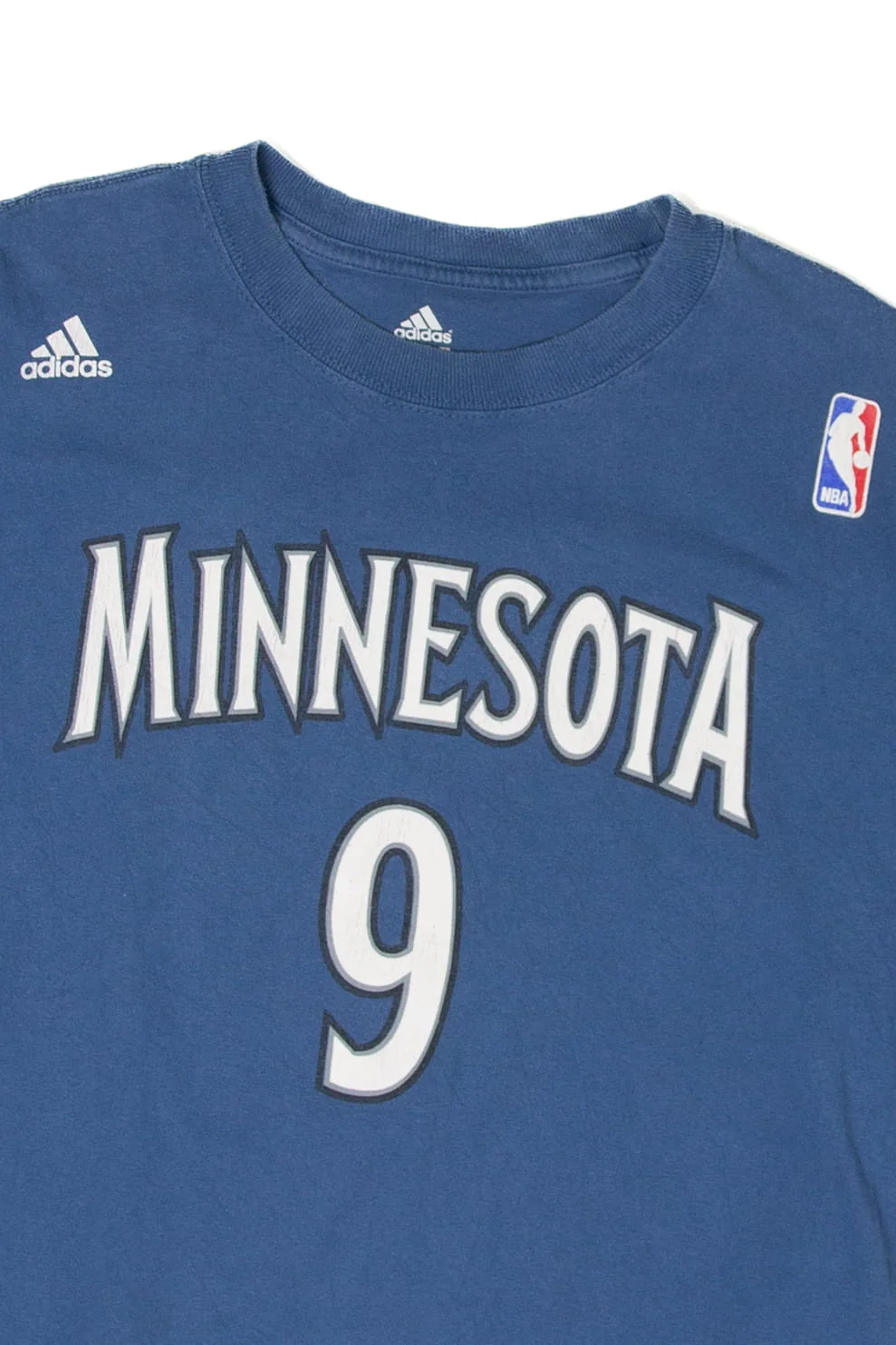 Recycled Minnesota Timberwolves Ricky Rubio #9 NBA T-Shirt (2010s) - Image 3