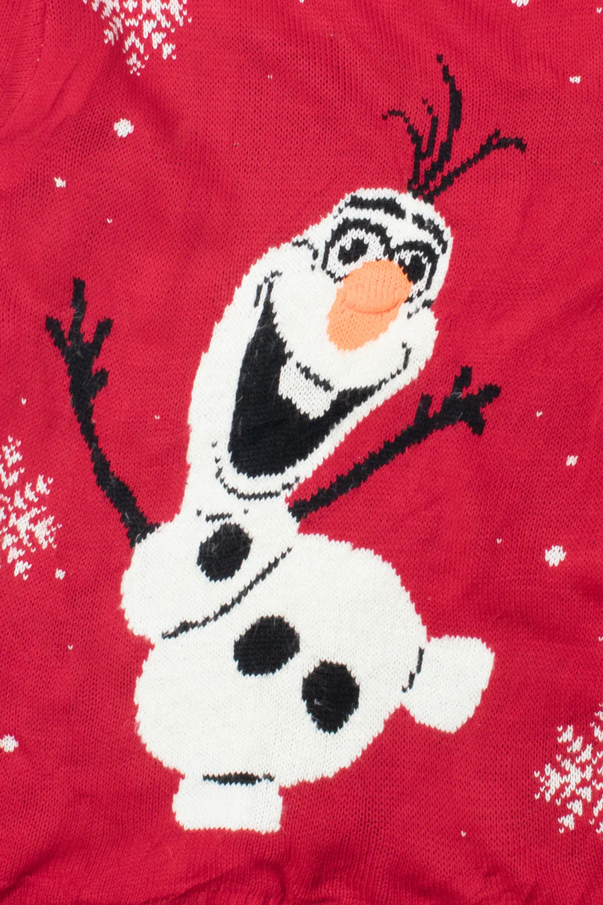 Recycled Olaf Snowman Ugly Christmas Pullover 61696 - Image 2