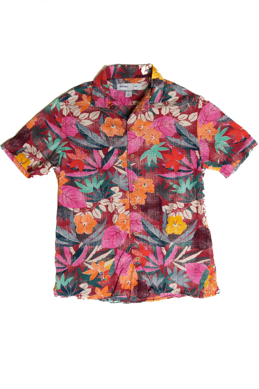 Recycled Old Navy Hawaiian Shirt - Image 2