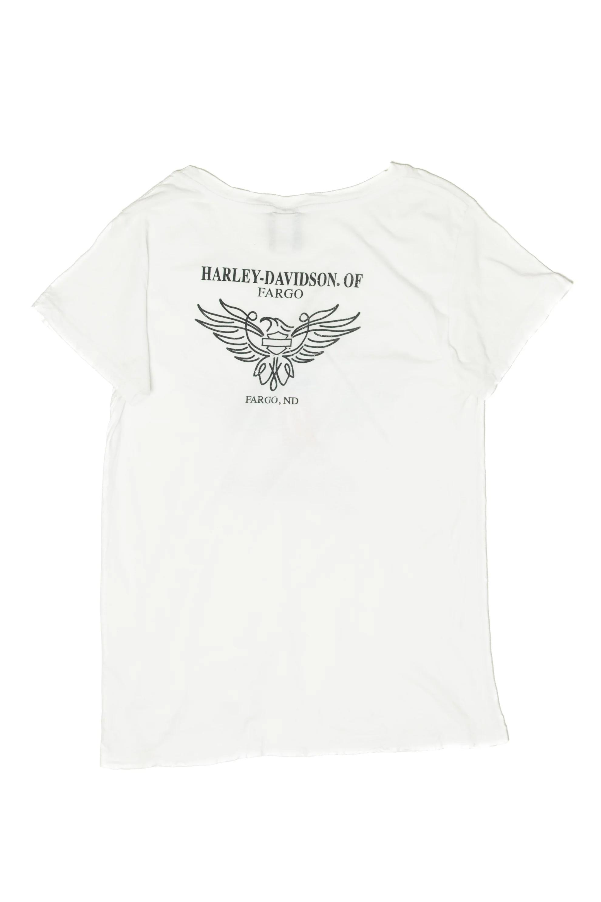 Recycled Rhinestone Fargo Harley Davidson Long Sleeve T-Shirt (2020s) - Image 2