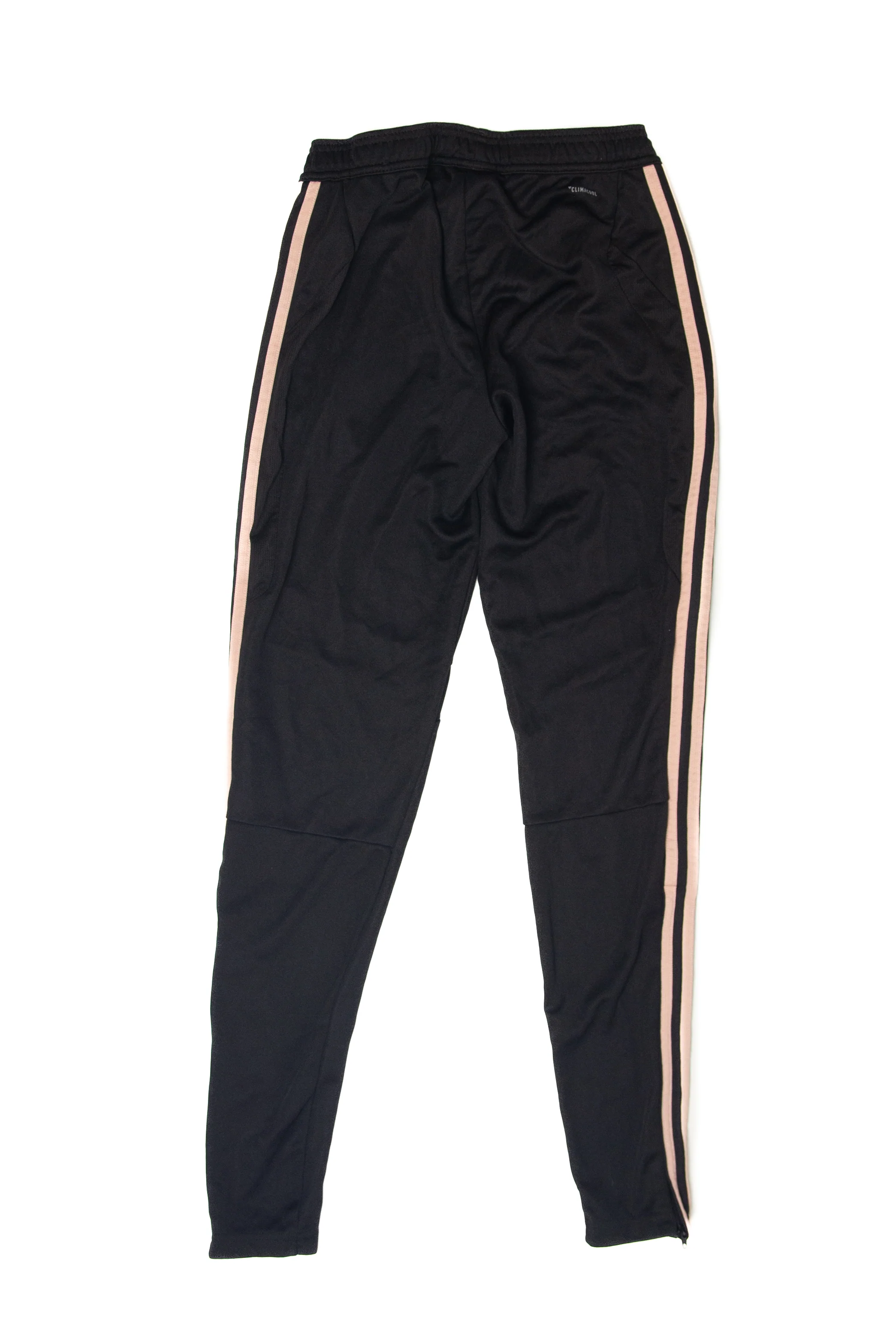 Recycled Salmon Striped Adidas Track Pants (2010s) - Image 3