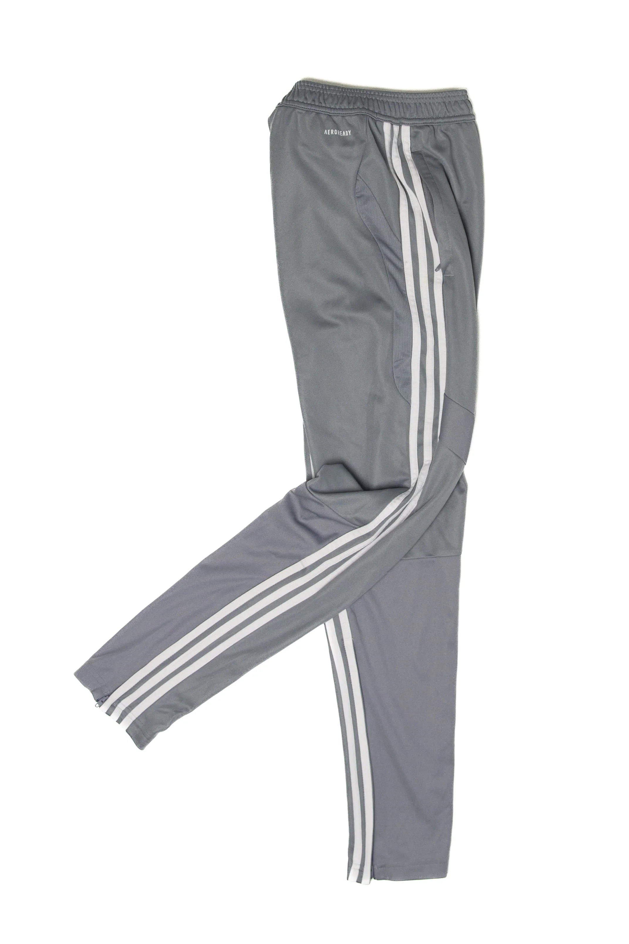 Recycled Silver Adidas Track Pants (2020s) - Image 2