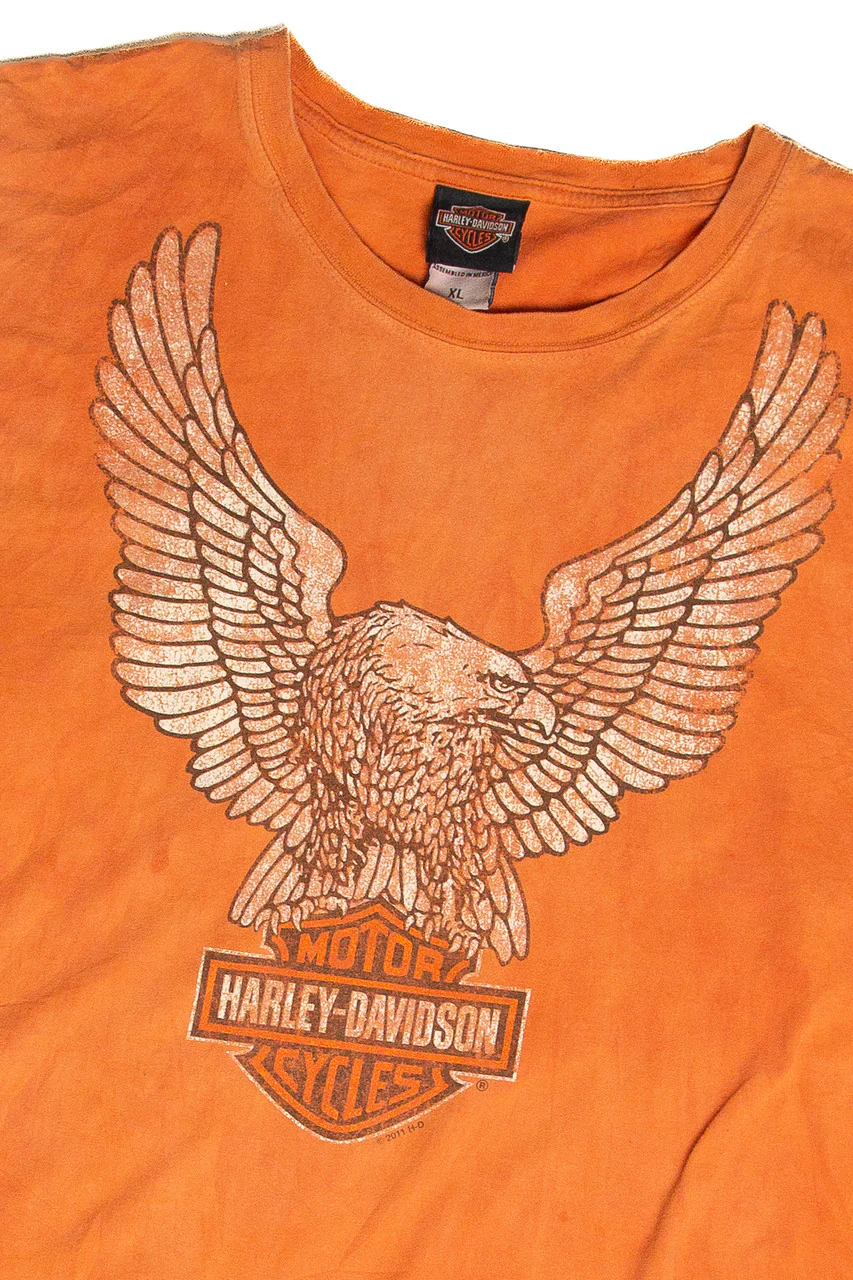 Recycled Smoky Mountain Harley Davidson Long Sleeve T-Shirt - Image 2