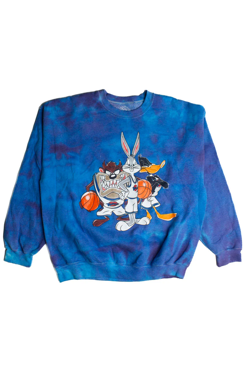 Recycled Tie-Dye Space Jam Sweatshirt (2020s) 8595 - Image 2