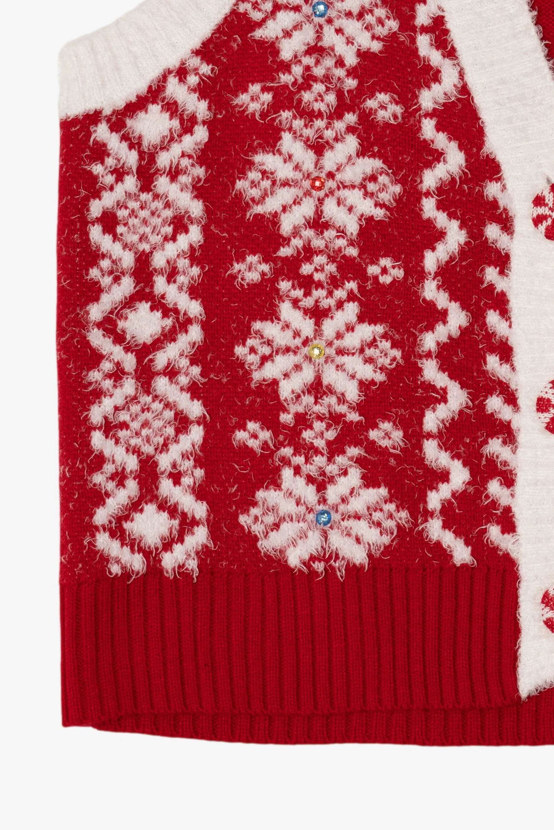 Red 33 Degrees Ugly Christmas Vest (2010s) - Image 8