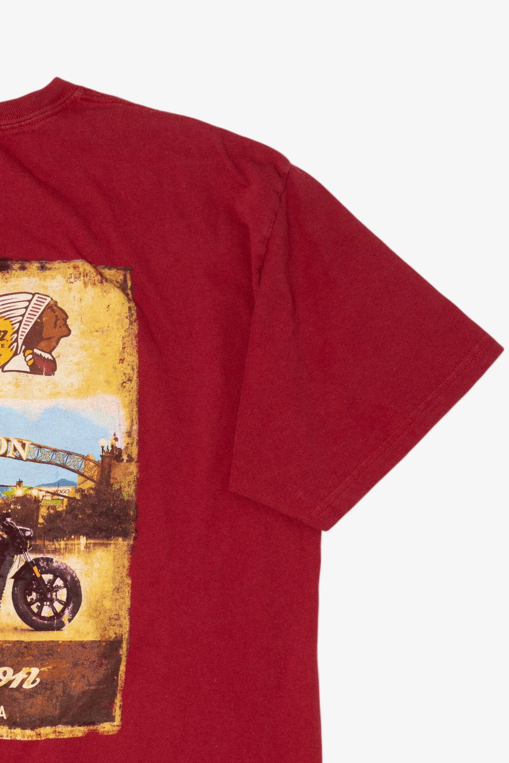 Red Indian Motorcycle El Cajon California T-Shirt (2010s) - Image 9
