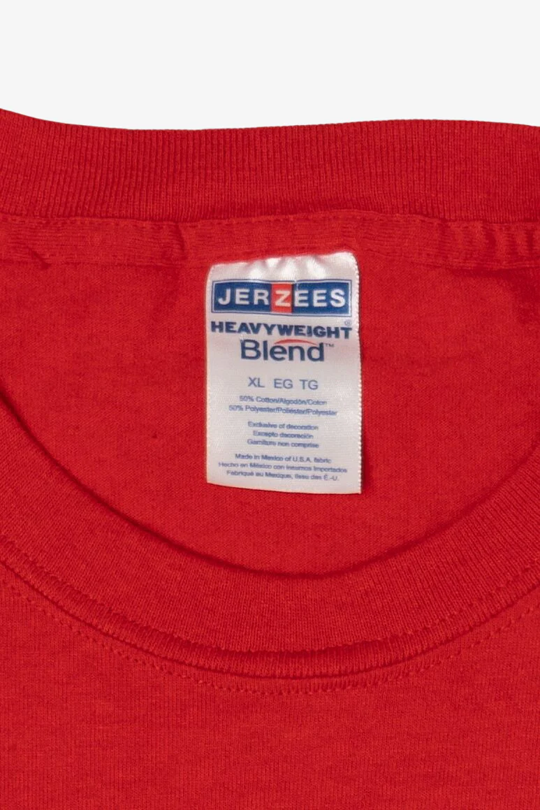 Red Jerzees Oneonta State T-Shirt (2010s) - Image 3