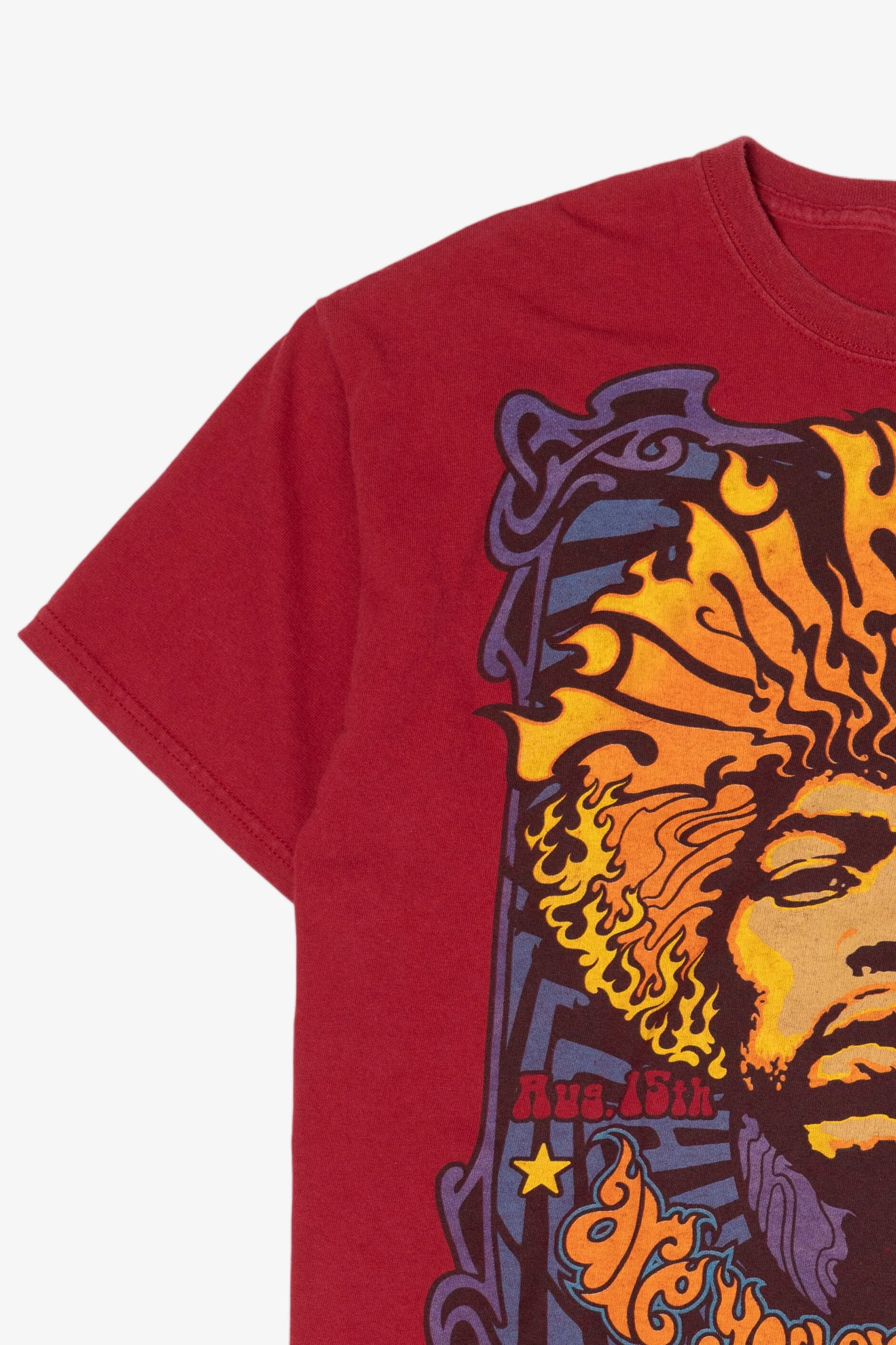 Red Jimi Hendrix "Are You Experienced" T-Shirt (2010s) - Image 7