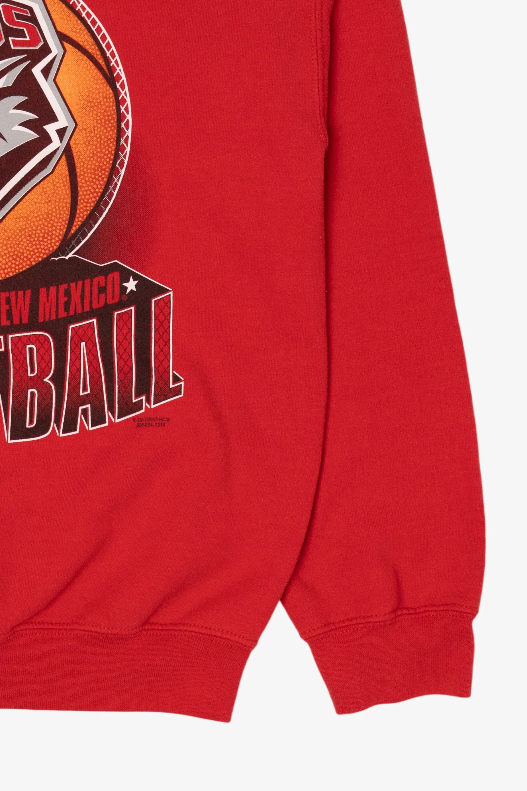 Red Lobos University Of New Mexico Basketball Sweatshirt (2010s) - Image 9