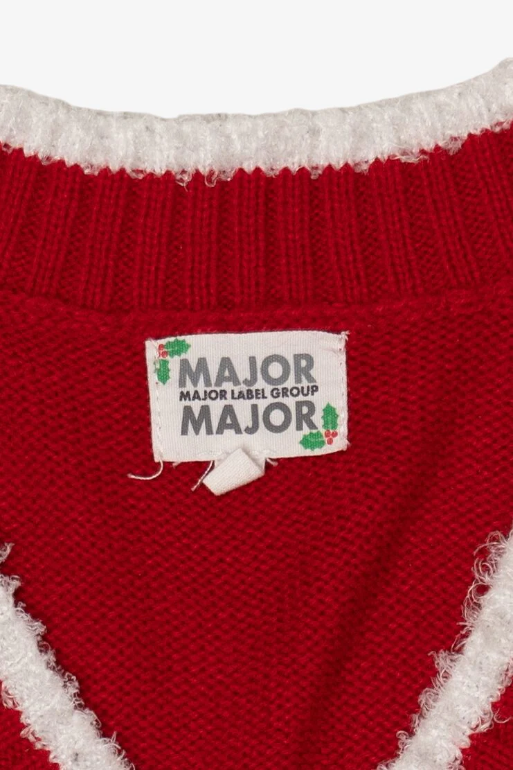 Red Major Label Group Gingerbread Ugly Christmas Vest (2010s) - Image 4