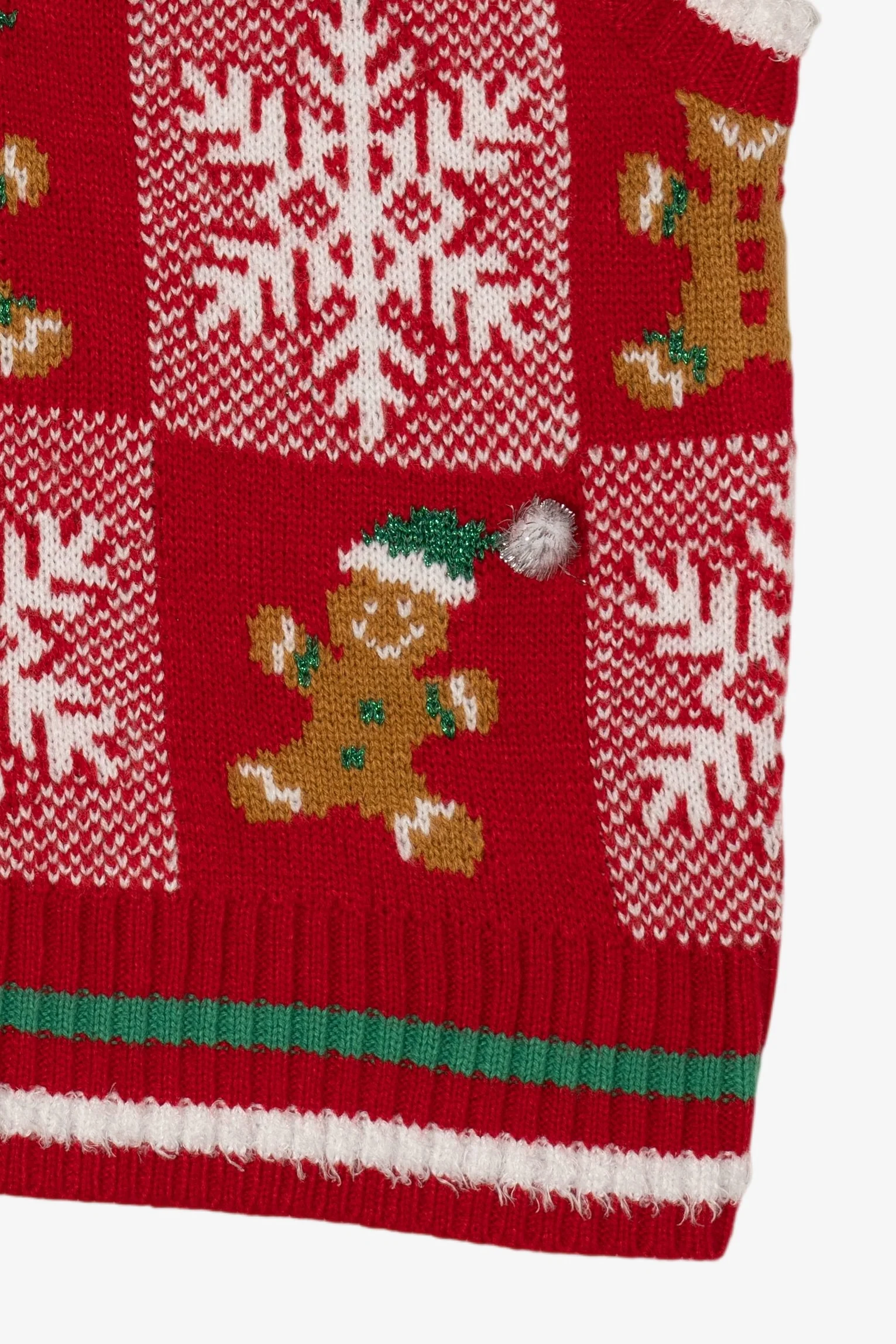 Red Major Label Group Gingerbread Ugly Christmas Vest (2010s) - Image 9