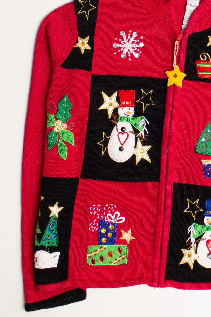 Red Ugly Christmas Cardigan 58996