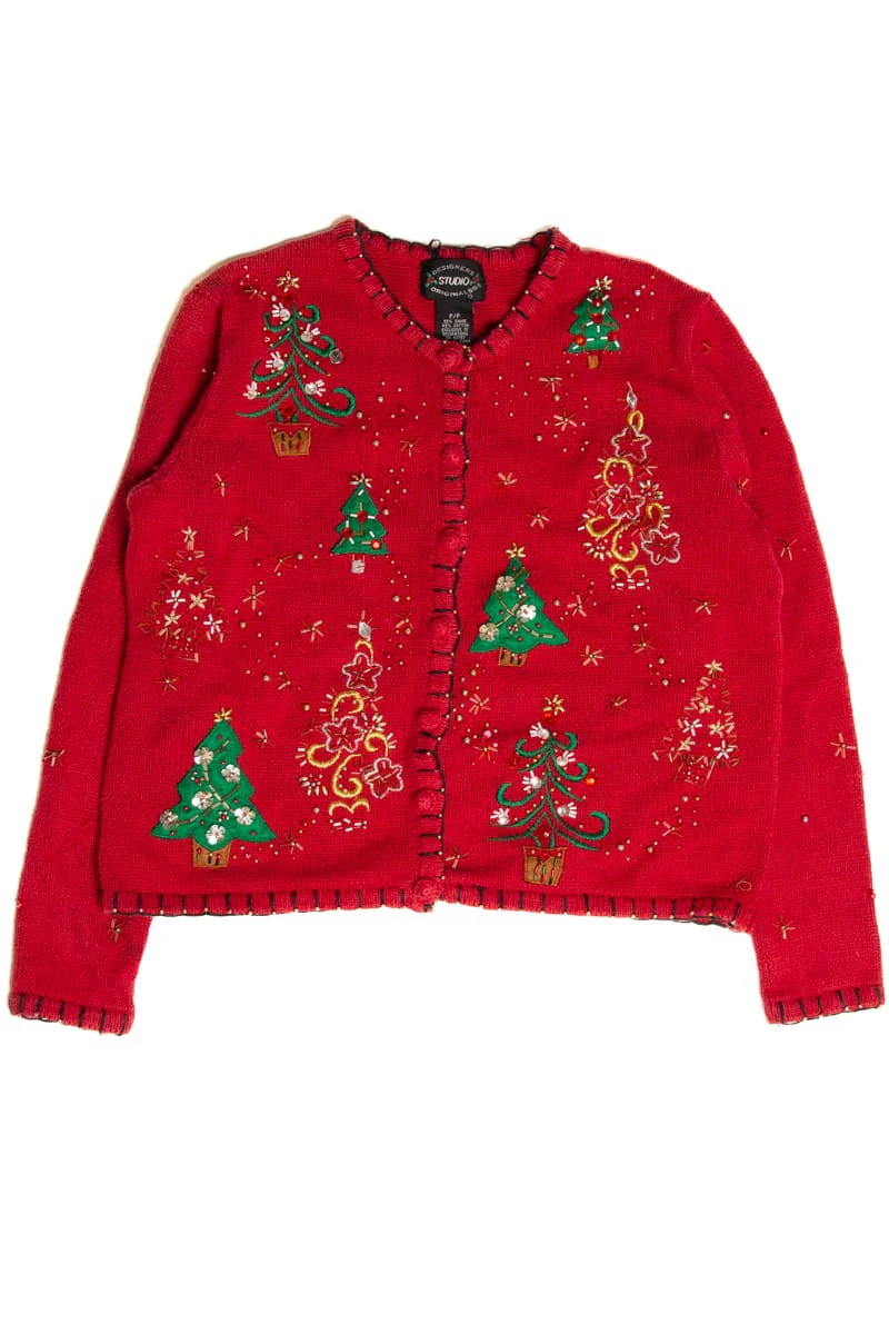 Red Ugly Christmas Cardigan 59185 - Image 3