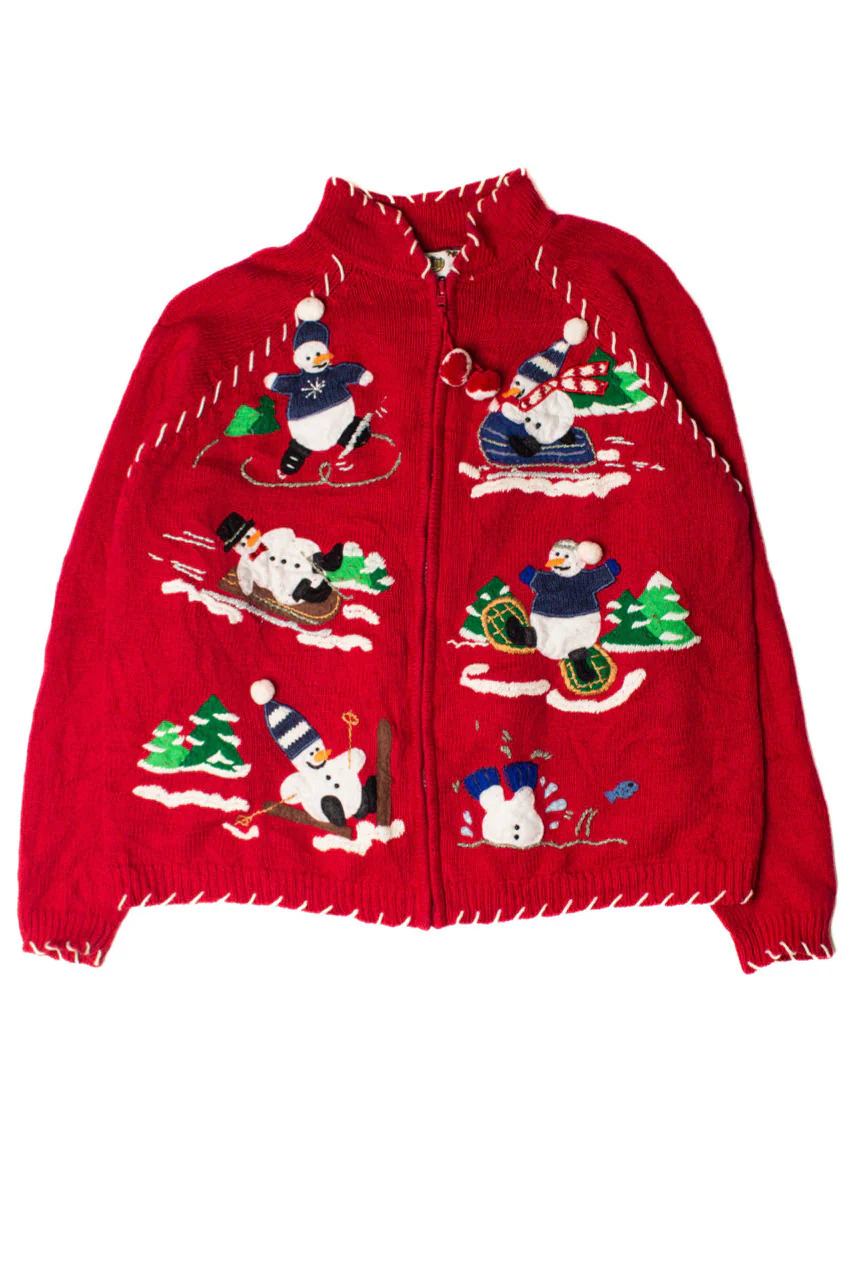 Red Ugly Christmas Cardigan 59272 - Image 2