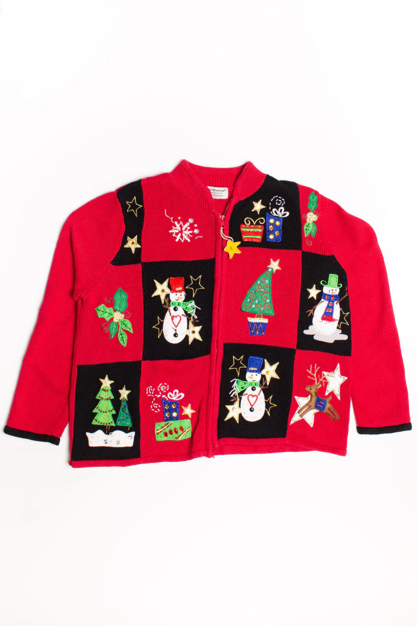 Red Ugly Christmas Cardigan 60018 - Image 2