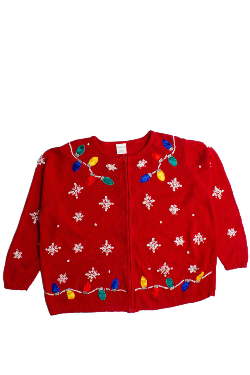 Red Ugly Christmas Cardigan 60296 - Image 2