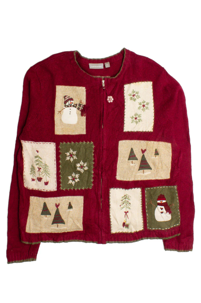 Red Ugly Christmas Cardigan 60346 - Image 2