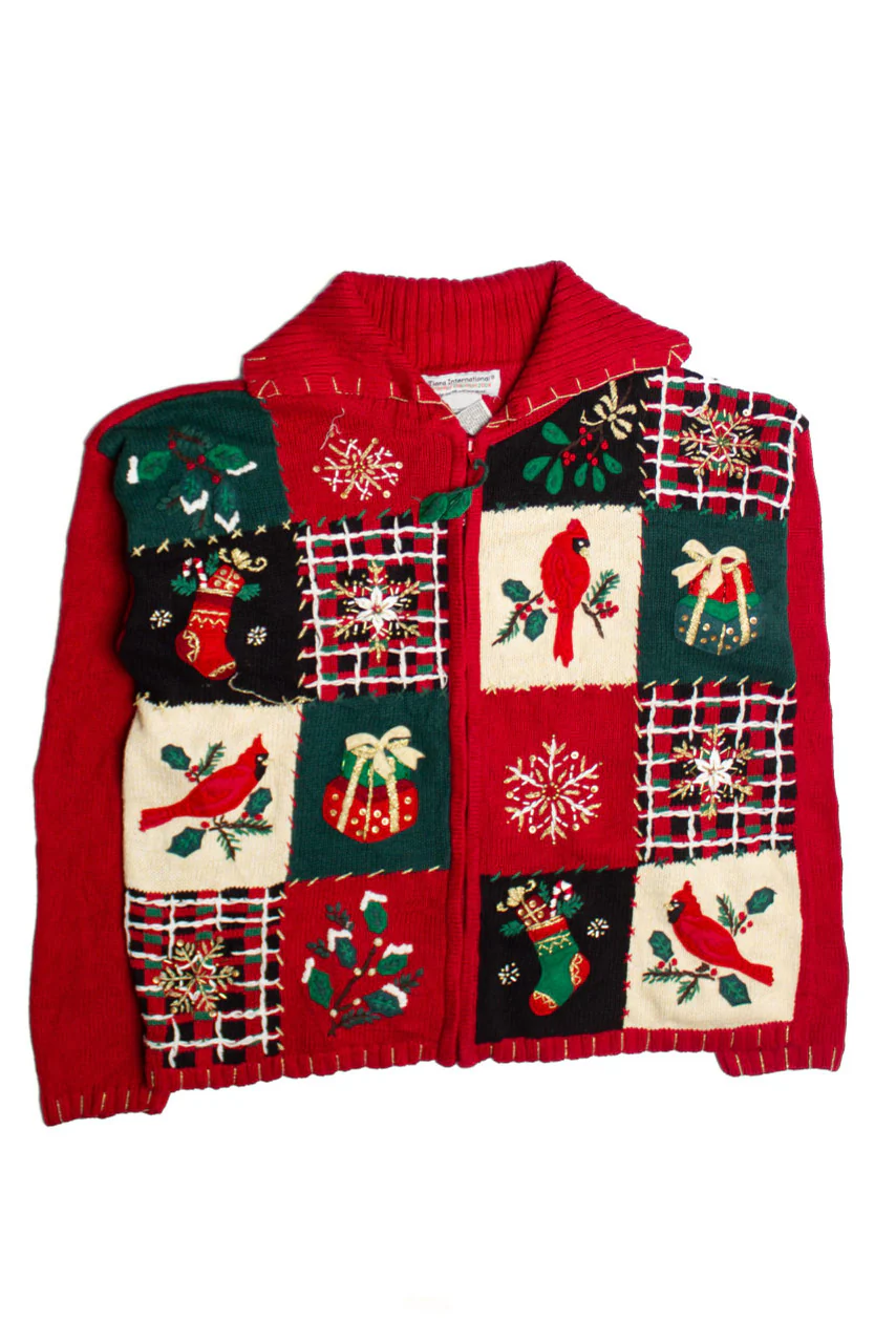 Red Ugly Christmas Cardigan 60393 - Image 2