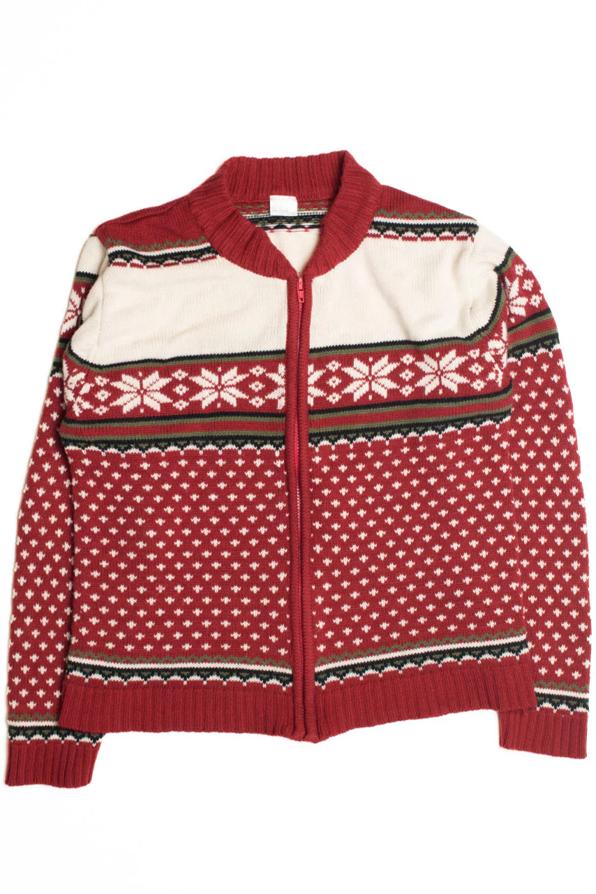 Red Ugly Christmas Cardigan 61046 - Image 2