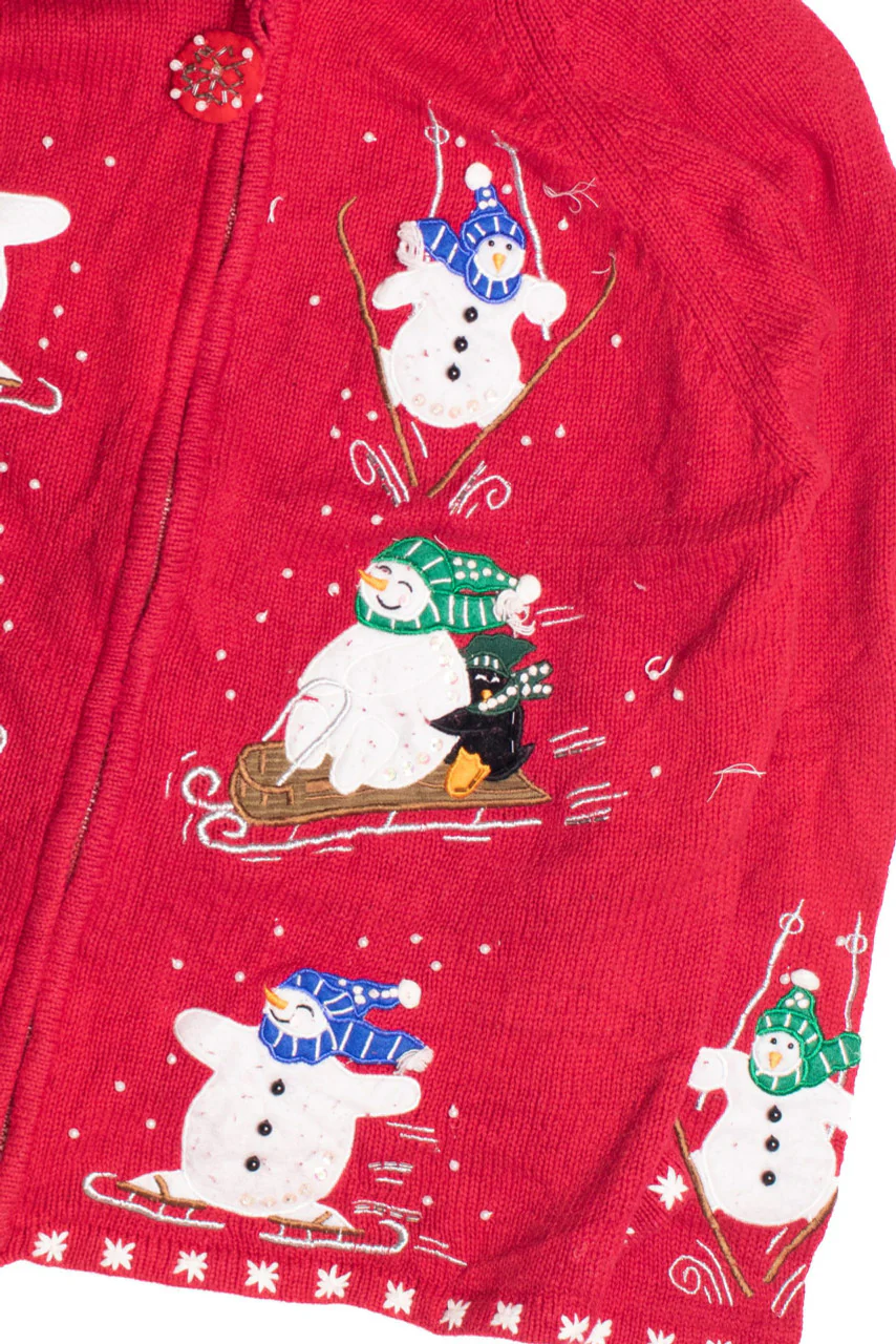 Red Ugly Christmas Cardigan 61173 - Image 2