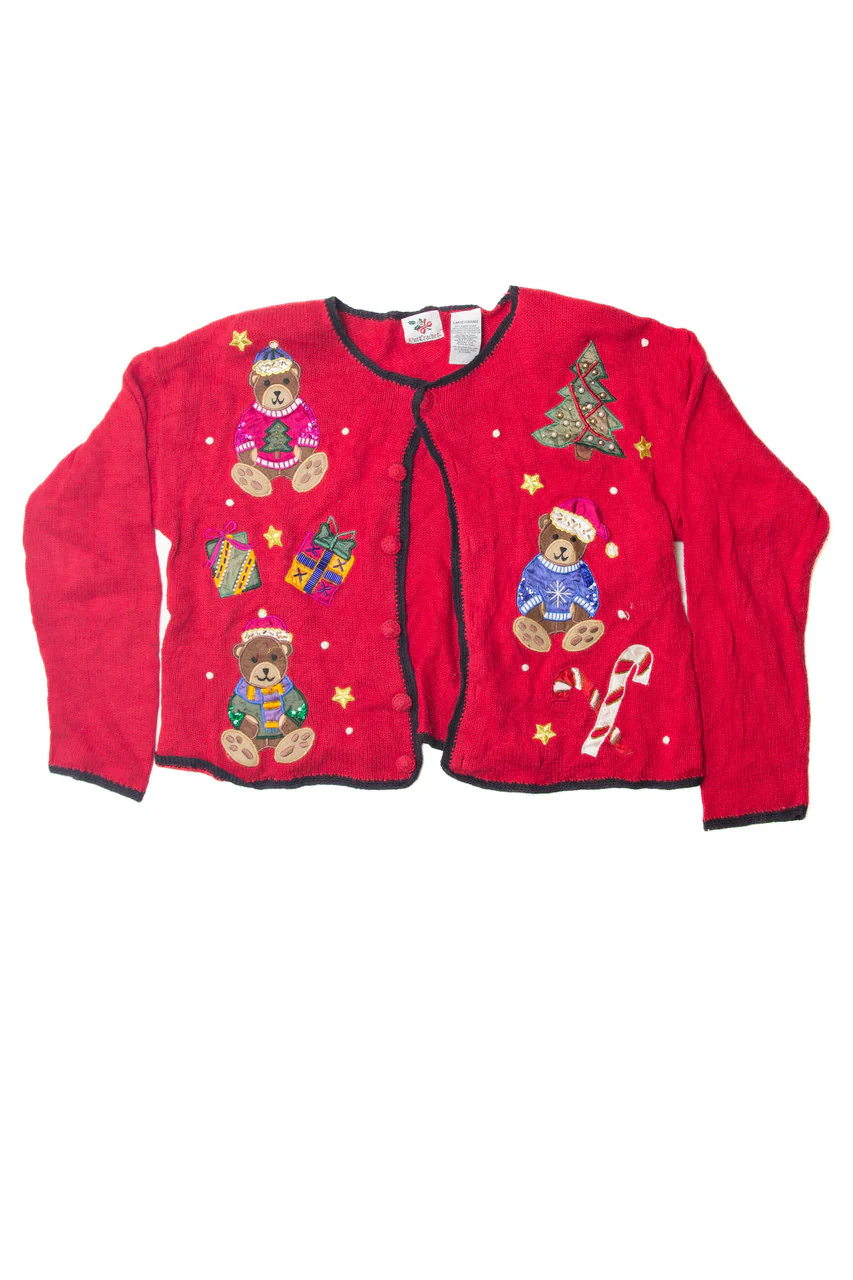 Red Ugly Christmas Cardigan 63552