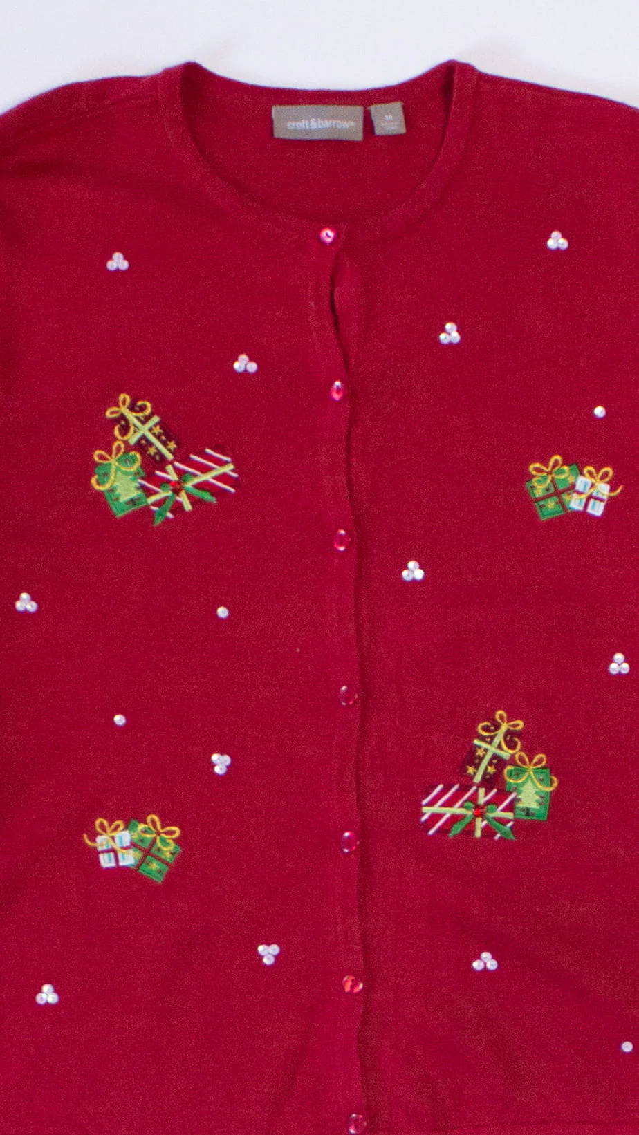 Red Ugly Christmas Cardigan 63985 - Image 2