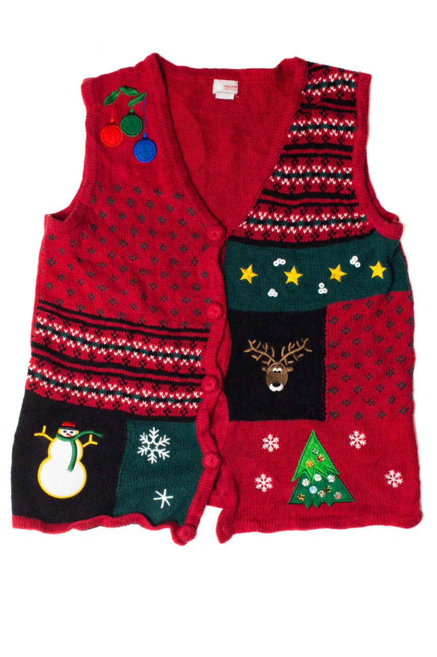 Red Ugly Christmas Vest 59470 - Image 2