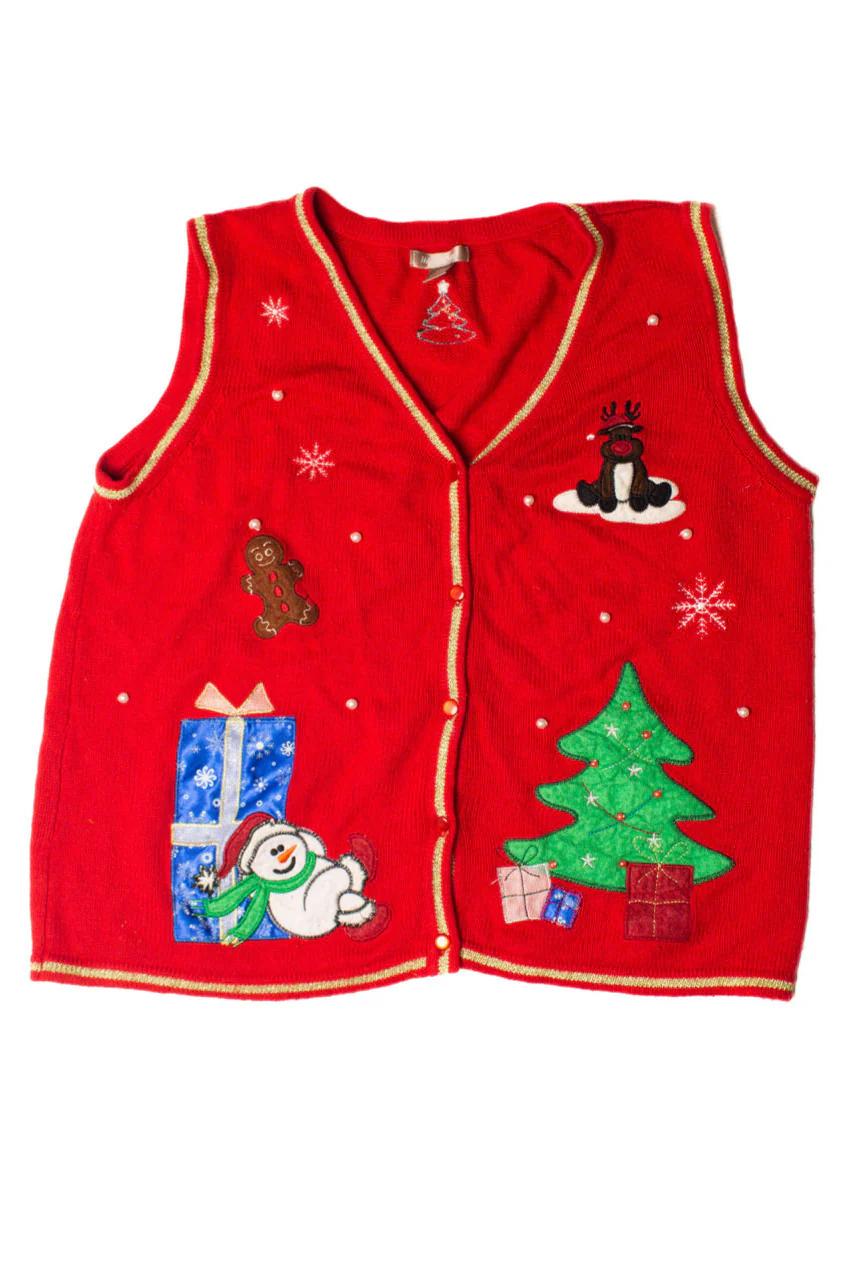 Red Ugly Christmas Vest 59491 - Image 2