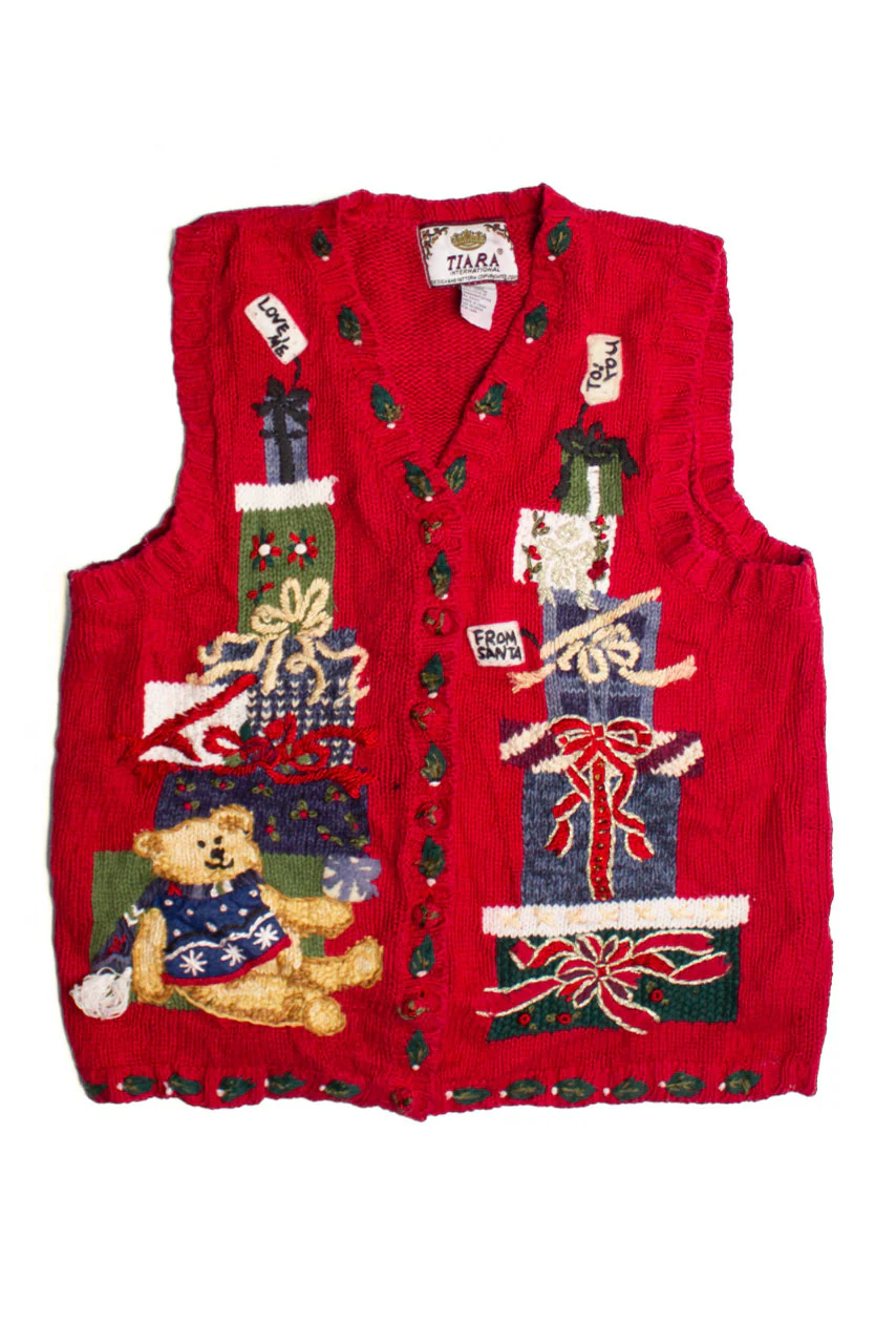 Red Ugly Christmas Vest 60602 - Image 2