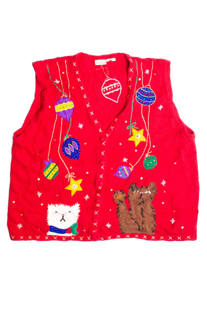Red Ugly Christmas Vest 60742 - Image 2